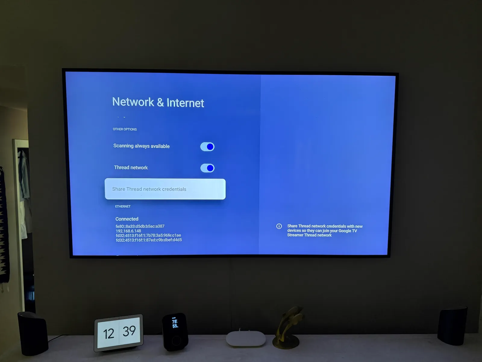 Apple TV and Google TV Streamer enable Thread 1.4 credential sharing