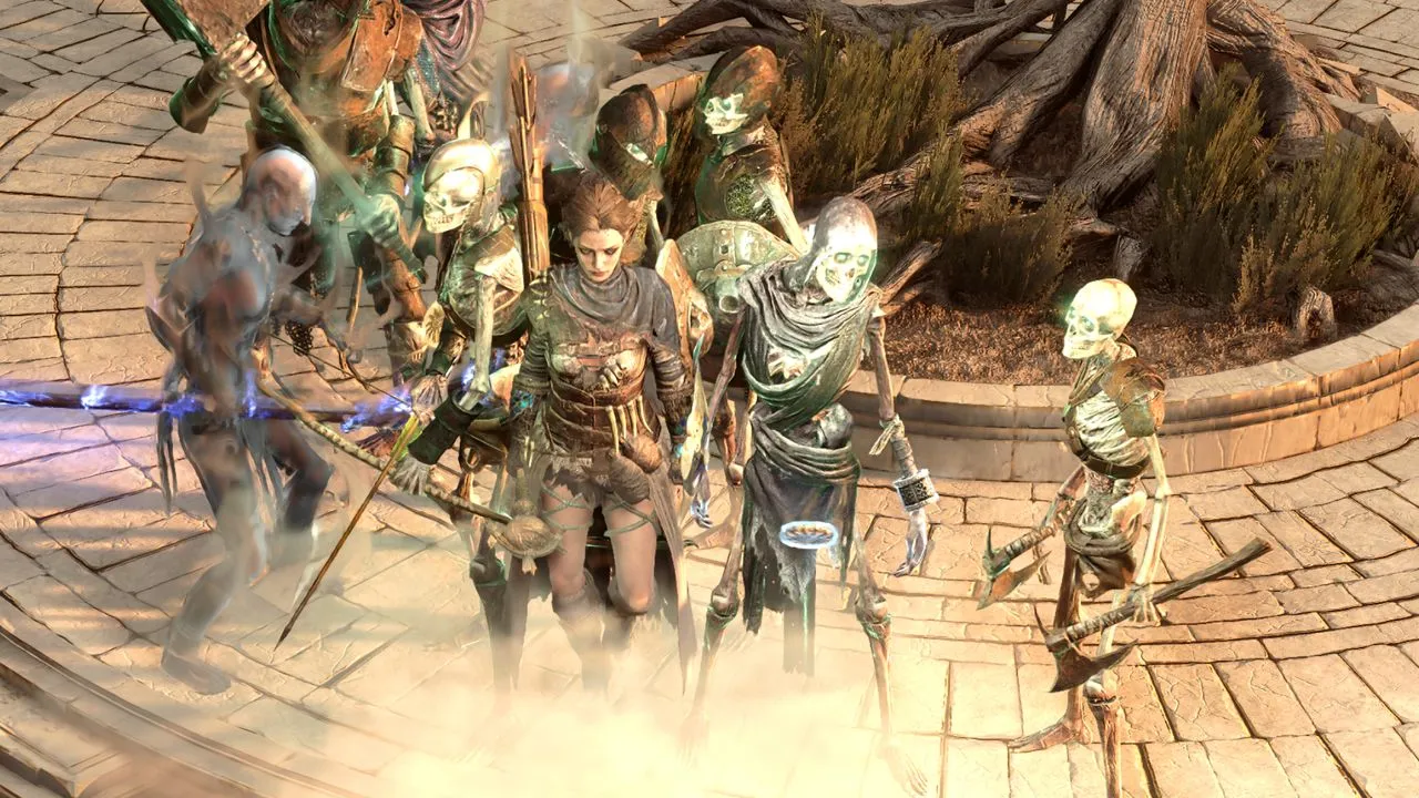 Empyriangaming spawns 2,000 skeletons in PoE 2, then tanks dodge-roll and boss fights