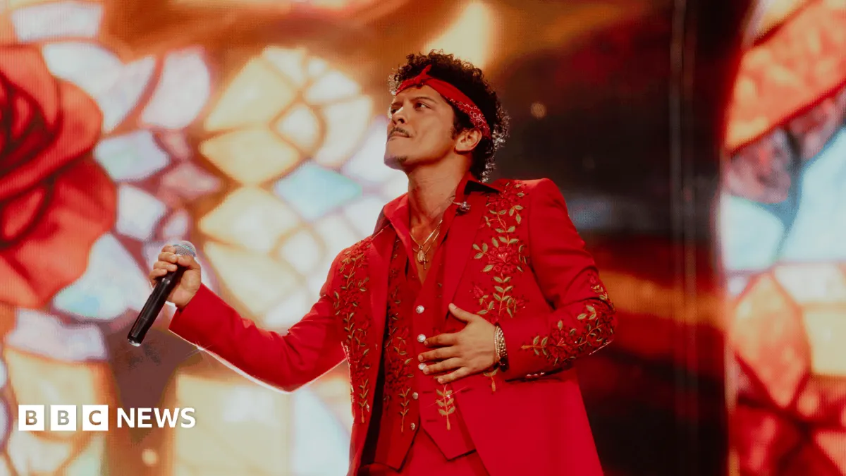 Bruno Mars returns to Wembley after 8-year UK absence with a hit-heavy comeback