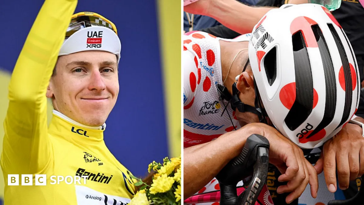 Pogacar is set for a record-equal fifth Tour win as Carapaz storms Stage 20