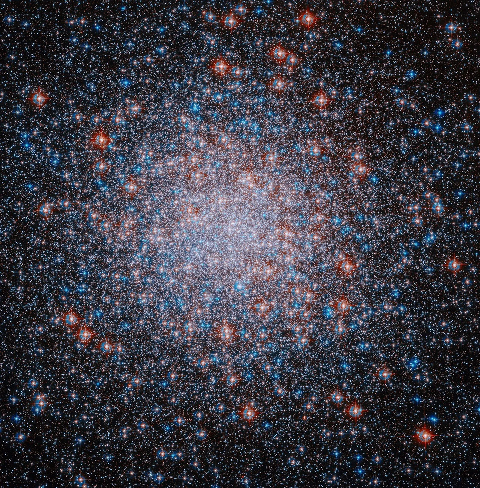 Hubble releases a 250th-anniversary Messier 3 image: 500,000 stars in red, white, blue