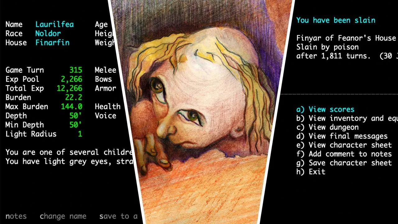 Sil-Q is free Tolkien Roguelike with 40-year lineage, and runs on a toaster