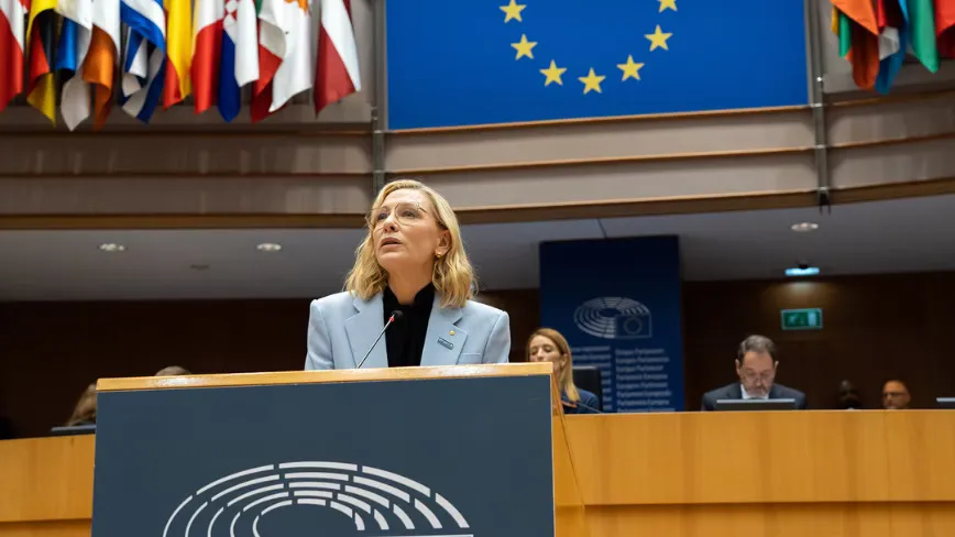 Cate Blanchett helps launch a free registry tool to control AI likeness at EU Parliament