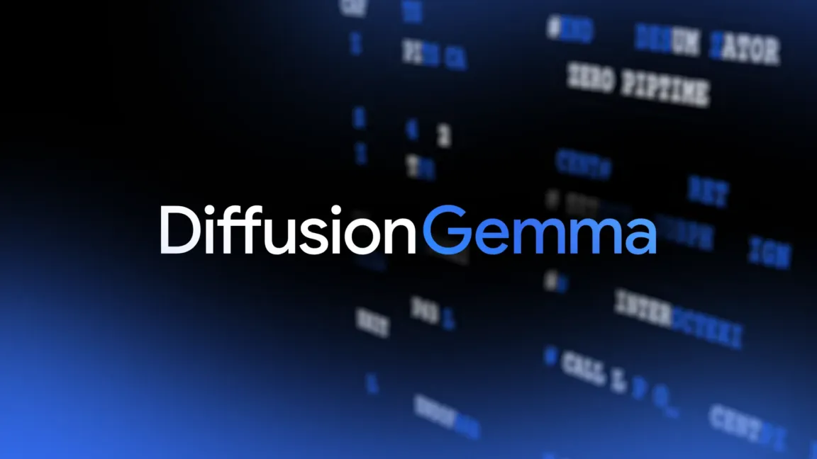 DiffusionGemma runs 4x faster than Gemma in parallel text generation
