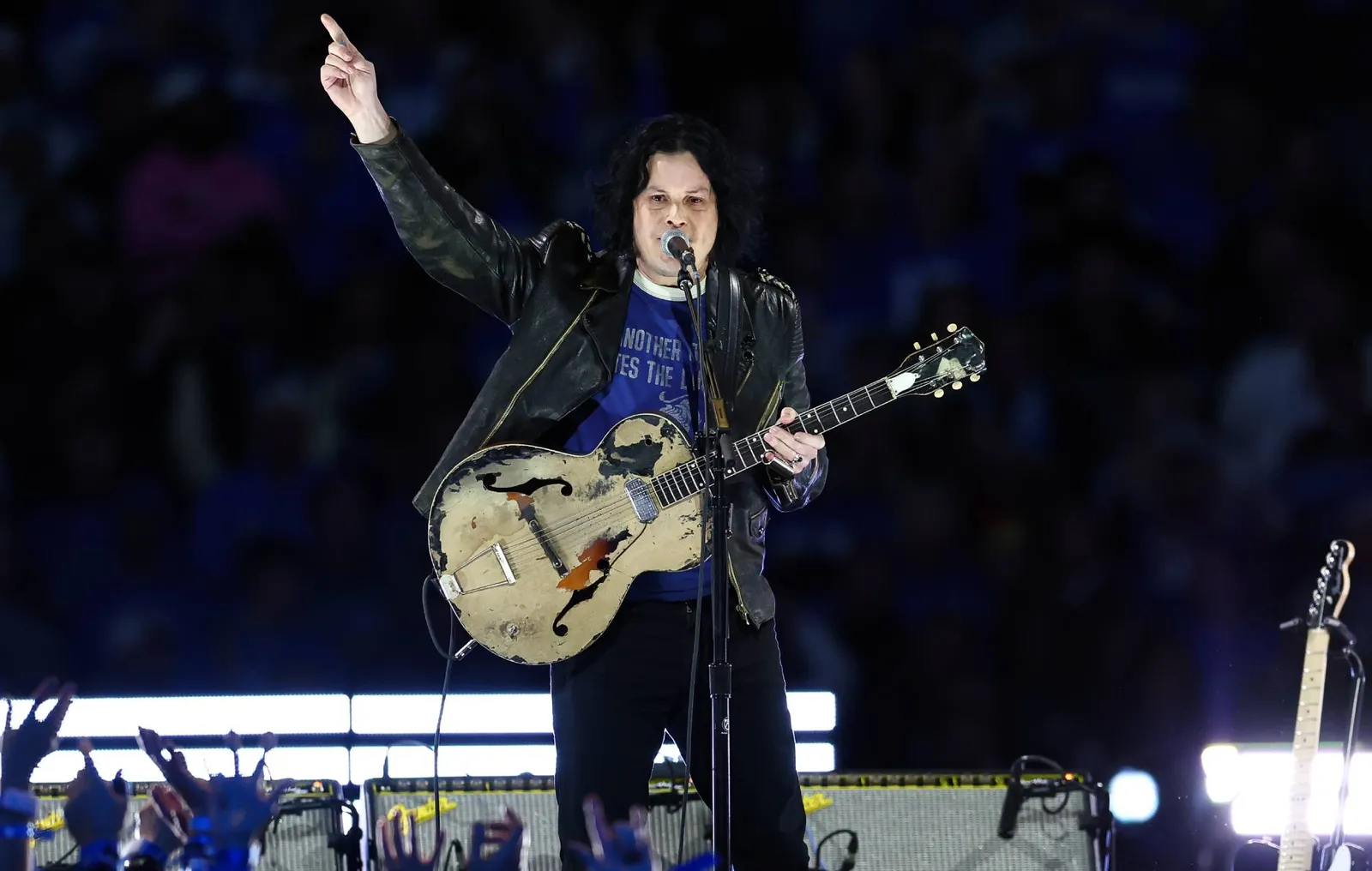 Jack White brings 19-year-old Scarlett on stage for three bass songs in Brooklyn