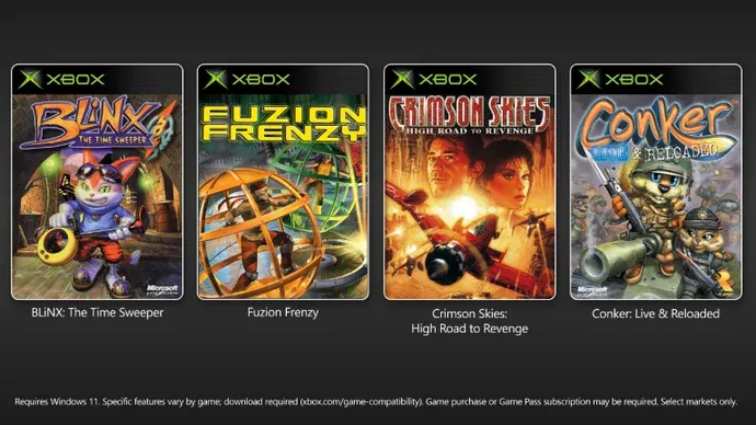 Xbox adds PC and handheld backwards compatibility with four legacy games