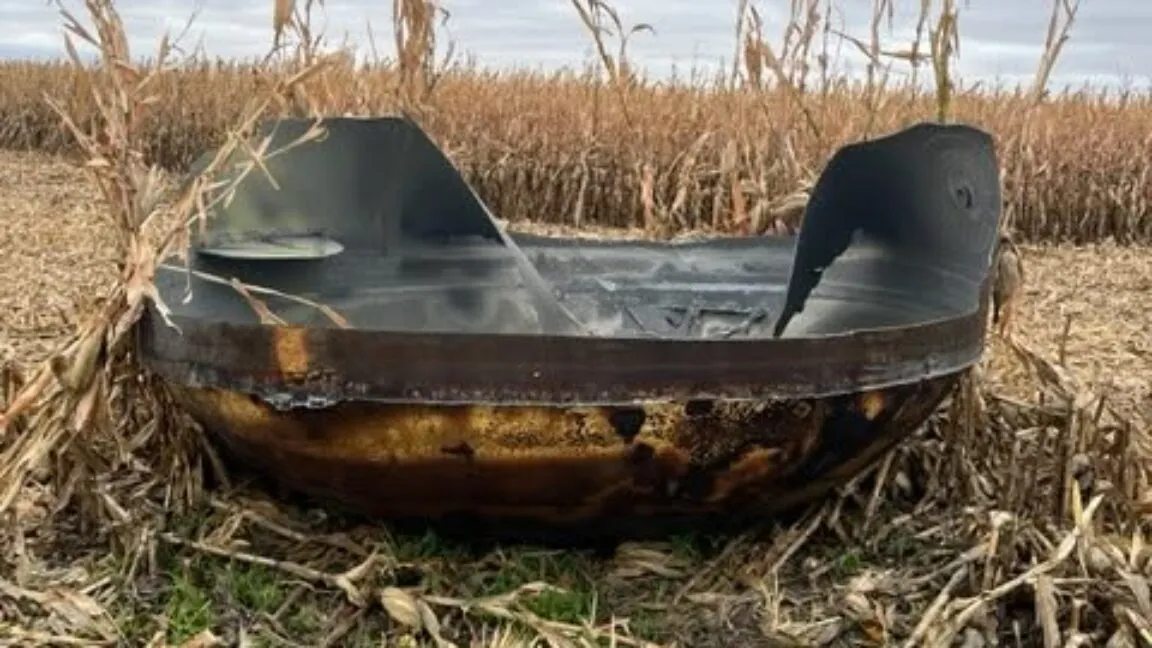 A Chinese rocket deorbited over Minnesota and landed in a farmer's cornfield