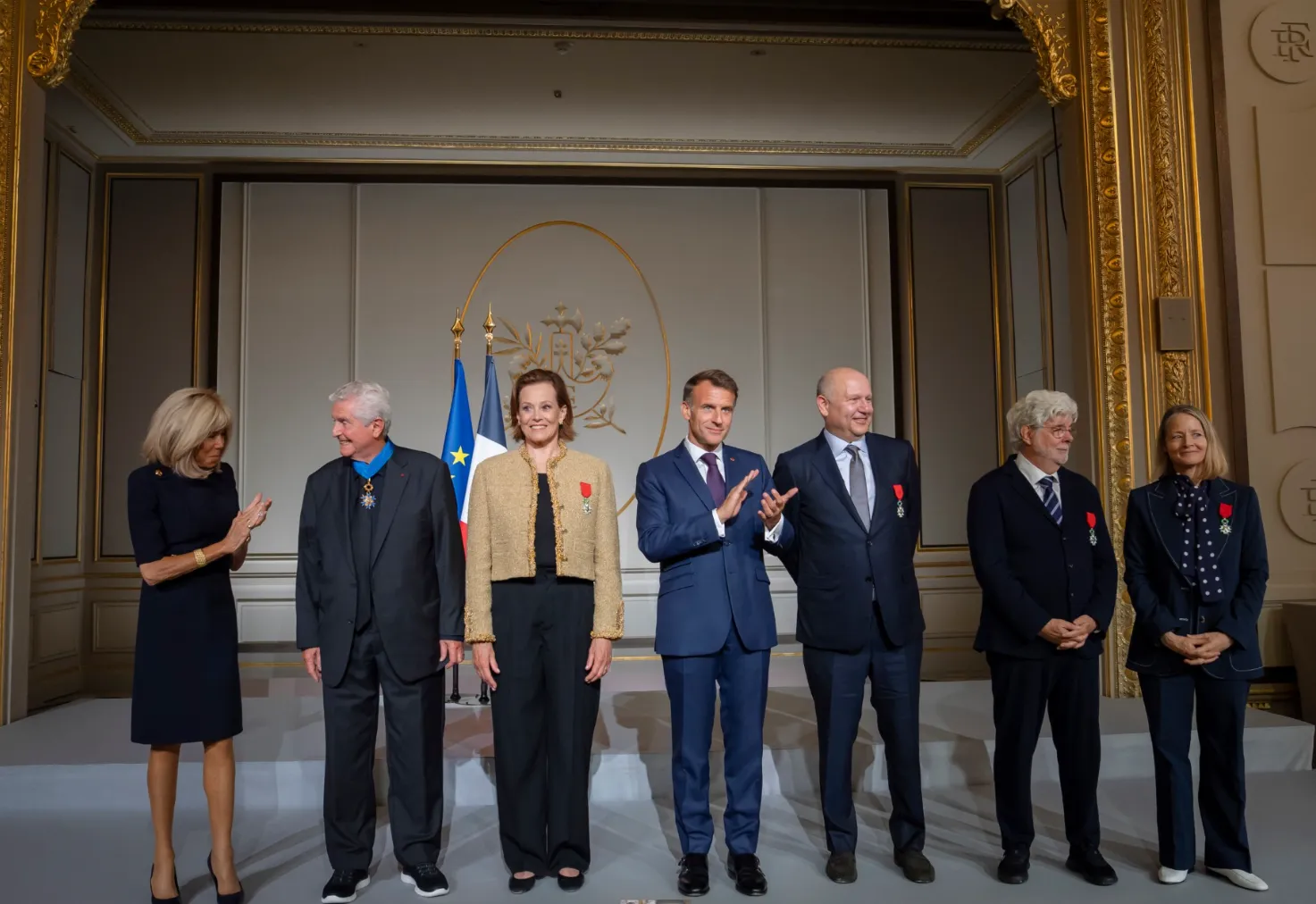 Macron honors George Lucas, Jodie Foster, Sigourney Weaver, and Chris Meledandri today