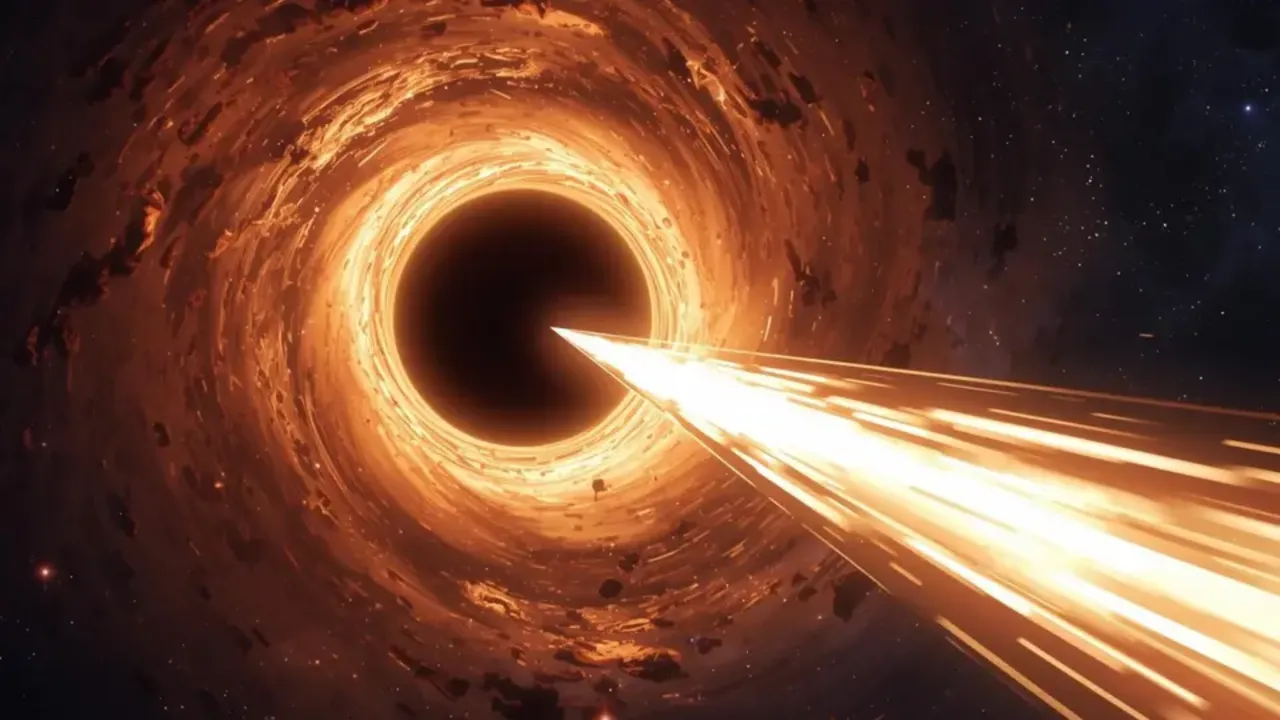 SDSS J110546.07+145202.4 brightened 20x in radio, showing a Big Bang-like black hole