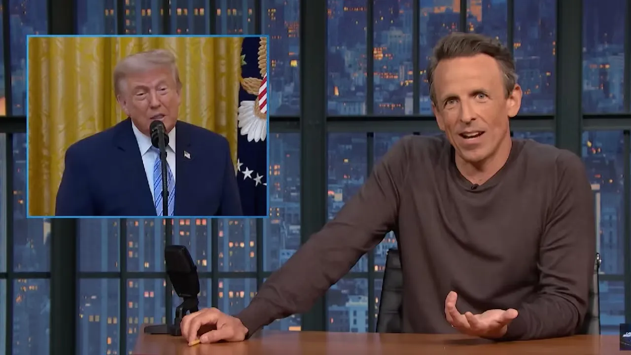 Seth Meyers calls Trump’s China address “10 beers deep” and says it worked