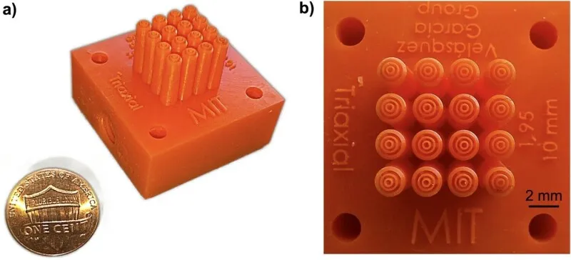 MIT replaces cleanrooms for triaxial electrospray nozzles using a 3D resin printer