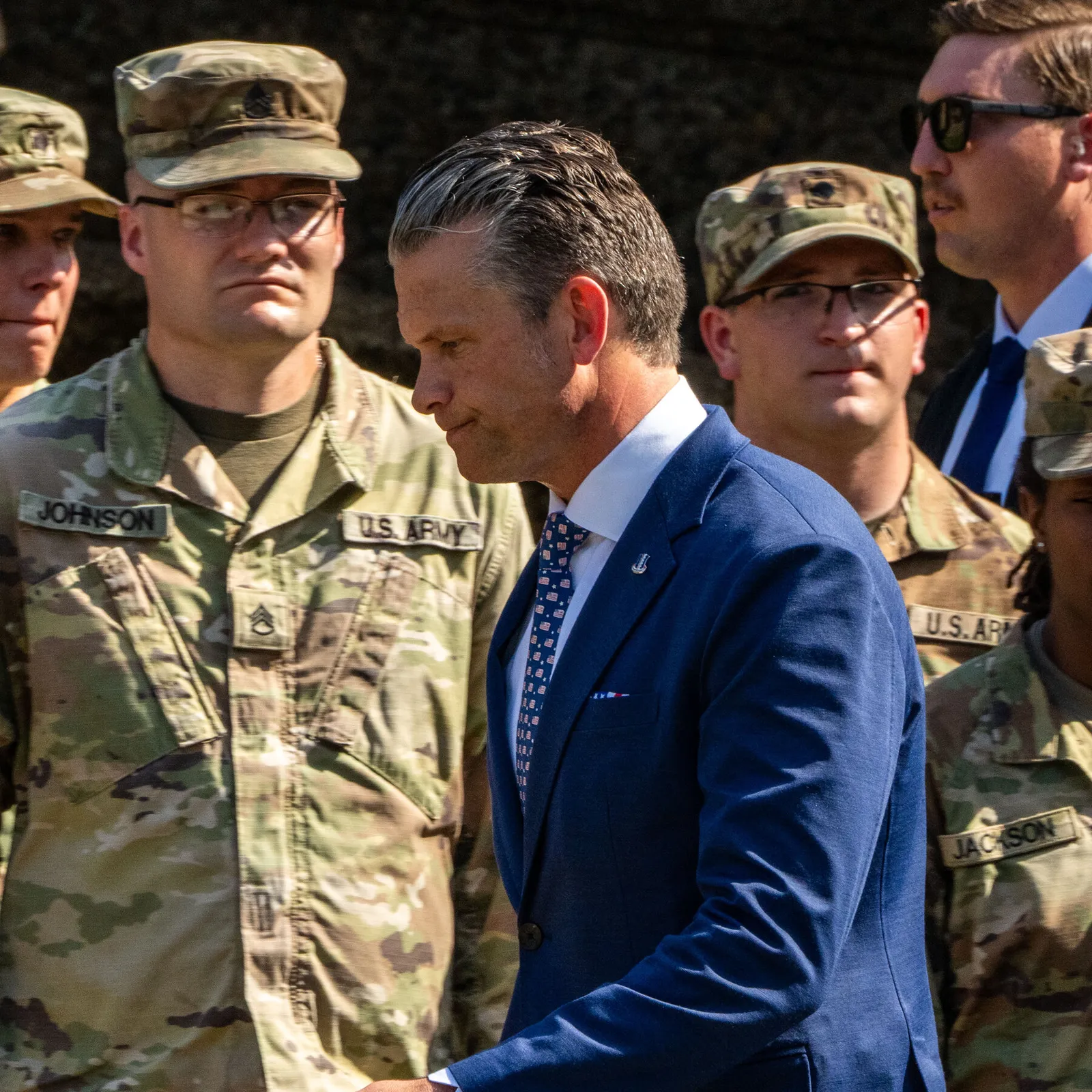Pete Hegseth talks testosterone and leaks, but says little on the Iran war