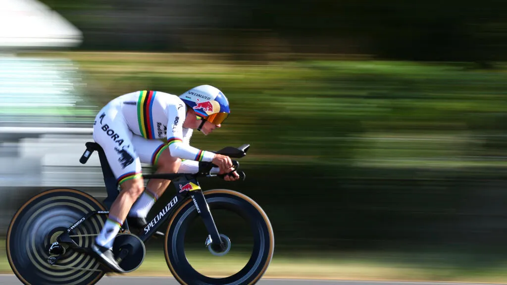 Evenepoel wins Tour stage 16 time trial, cuts Pogacar lead by 28 seconds