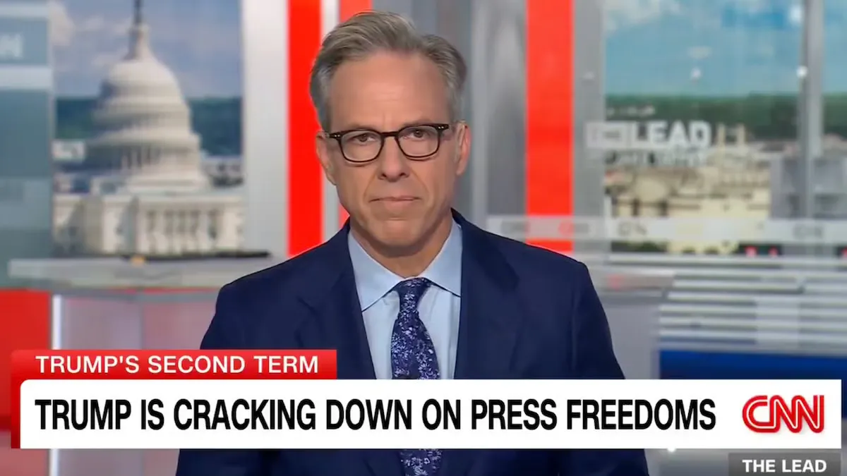 Jake Tapper calls Trump’s press crackdown “un-American,” warns “we’re watching, so is history”