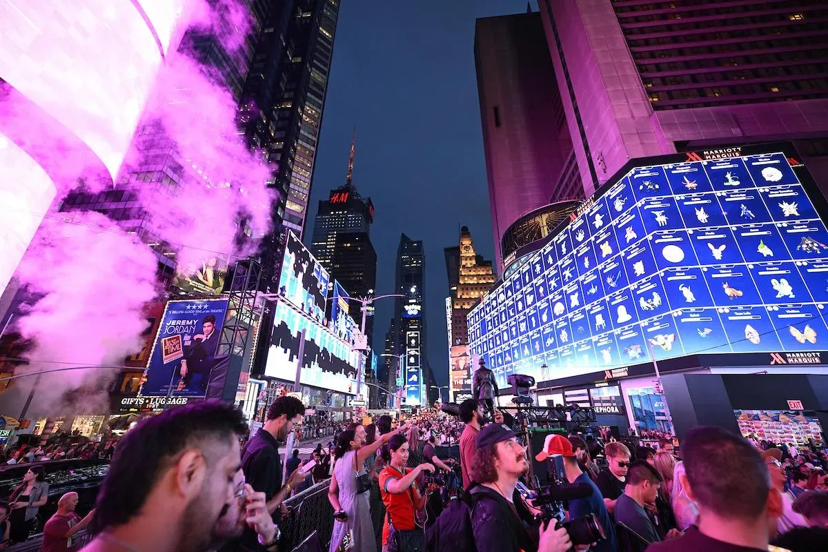 Pokémon Go’s 10th anniversary turned its 2015 trailer promise into a real Times Square battle