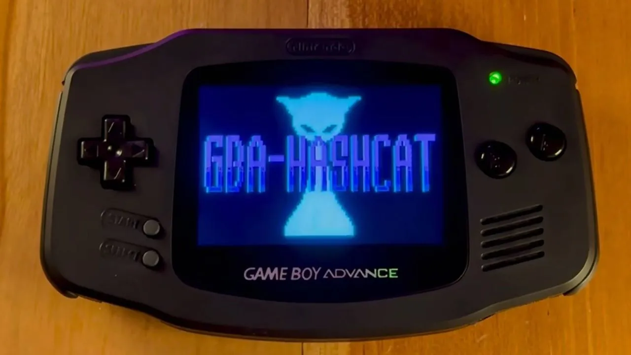 Mark El-Khoury ports Hashcat to a Game Boy Advance, and it is 30 million times slower