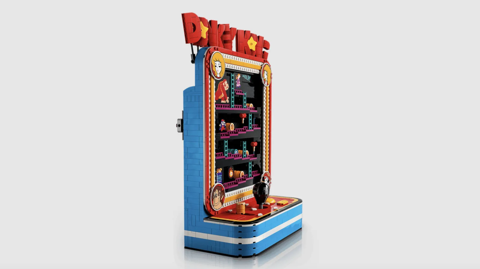 Lego turns Donkey Kong barrels into a playable Nintendo arcade machine you can actually build