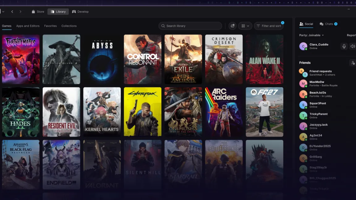 Epic's vibe-coded launcher claims Steam-beating speed, with bugs to match
