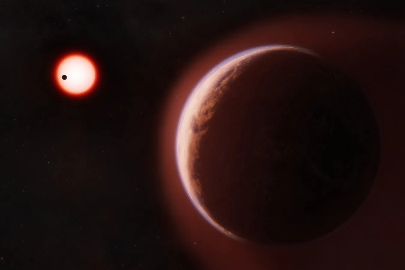 Astronomers spot a temperate exoplanet atmosphere, breaking the hot-or-huge rule