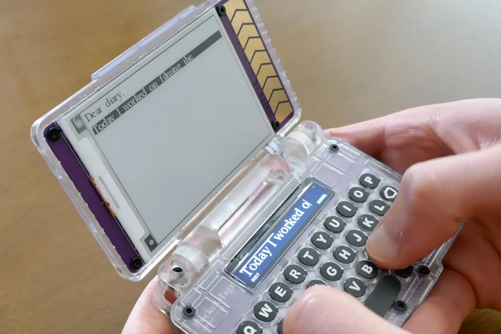 PocketMage raises clamshell PDA nostalgia with e-paper and OLED, starting at $185