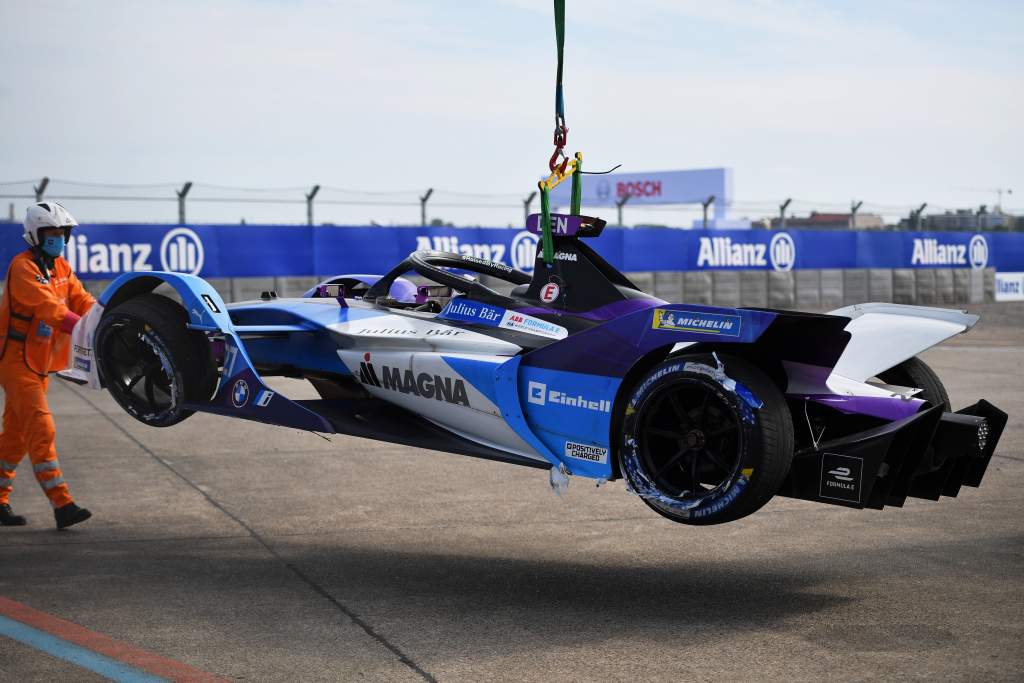 Jake Dennis BMW Berlin Formula E crash 2021