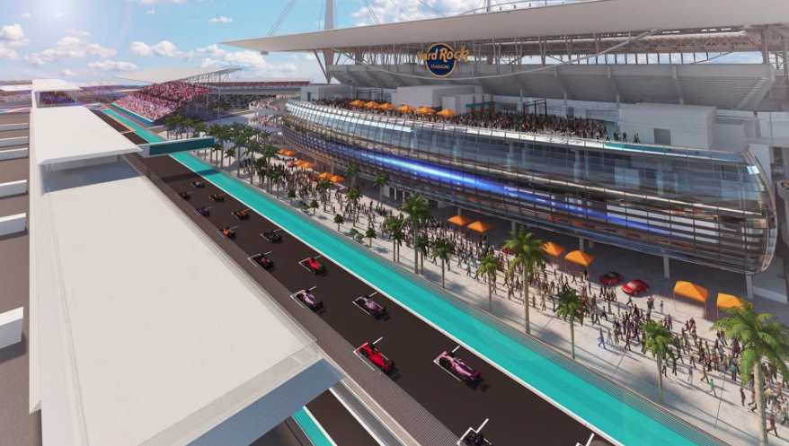 F1 Miami artist impression