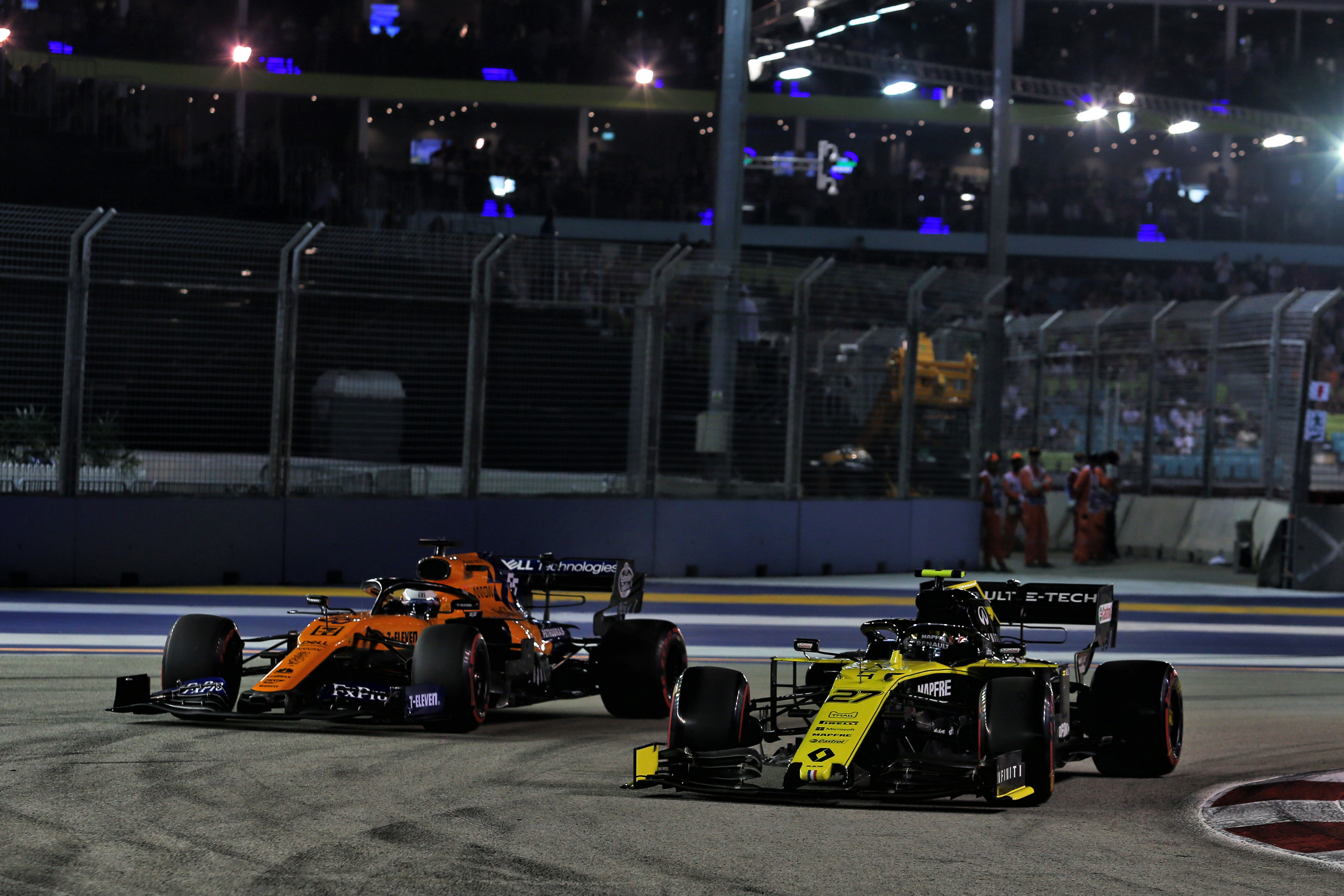 Hulkenberg, Sainz, Renault, McLaren Singapore F1 2019