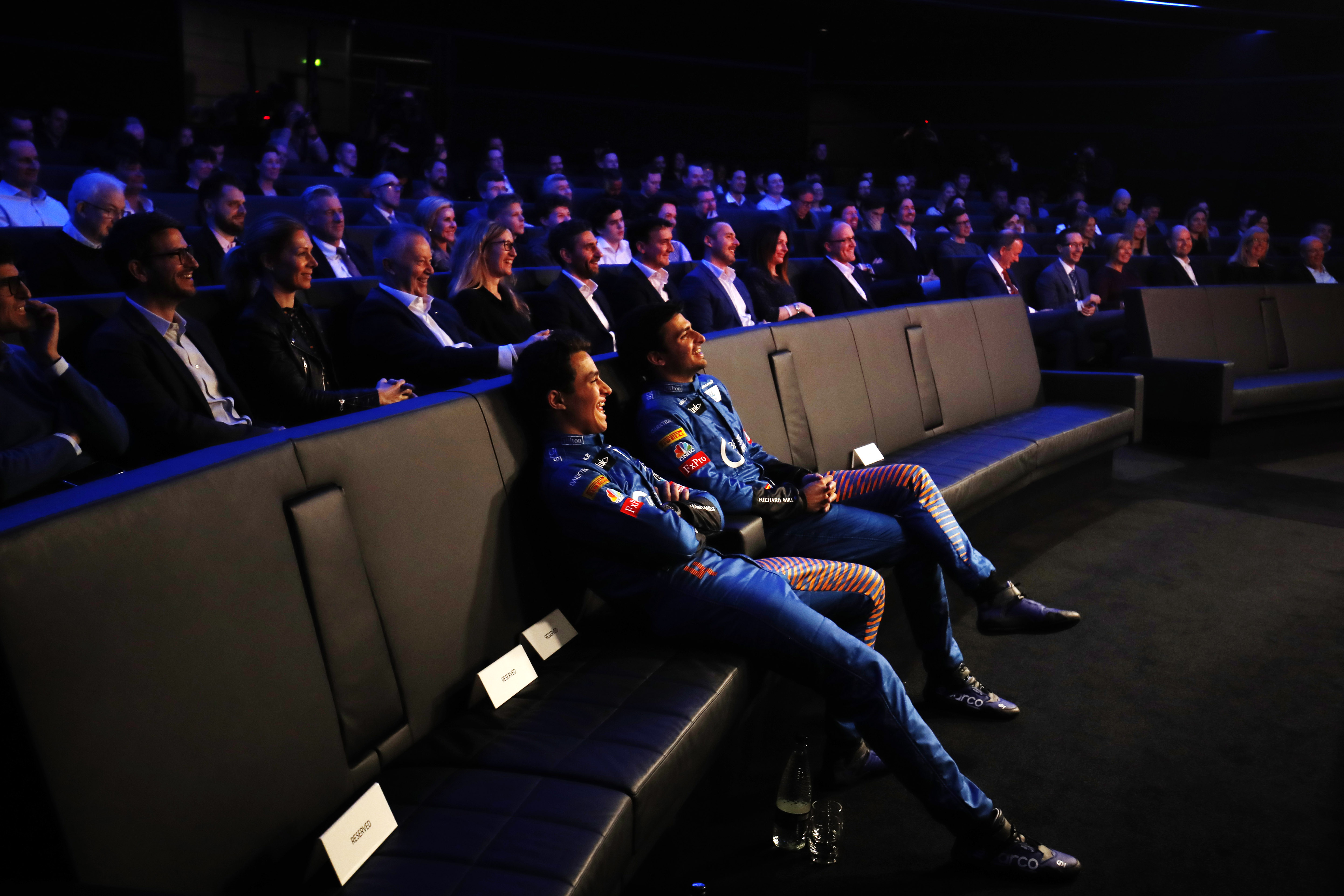 Lando Norris Carlos Sainz At The Mcl35 Launch. 13 February 2020