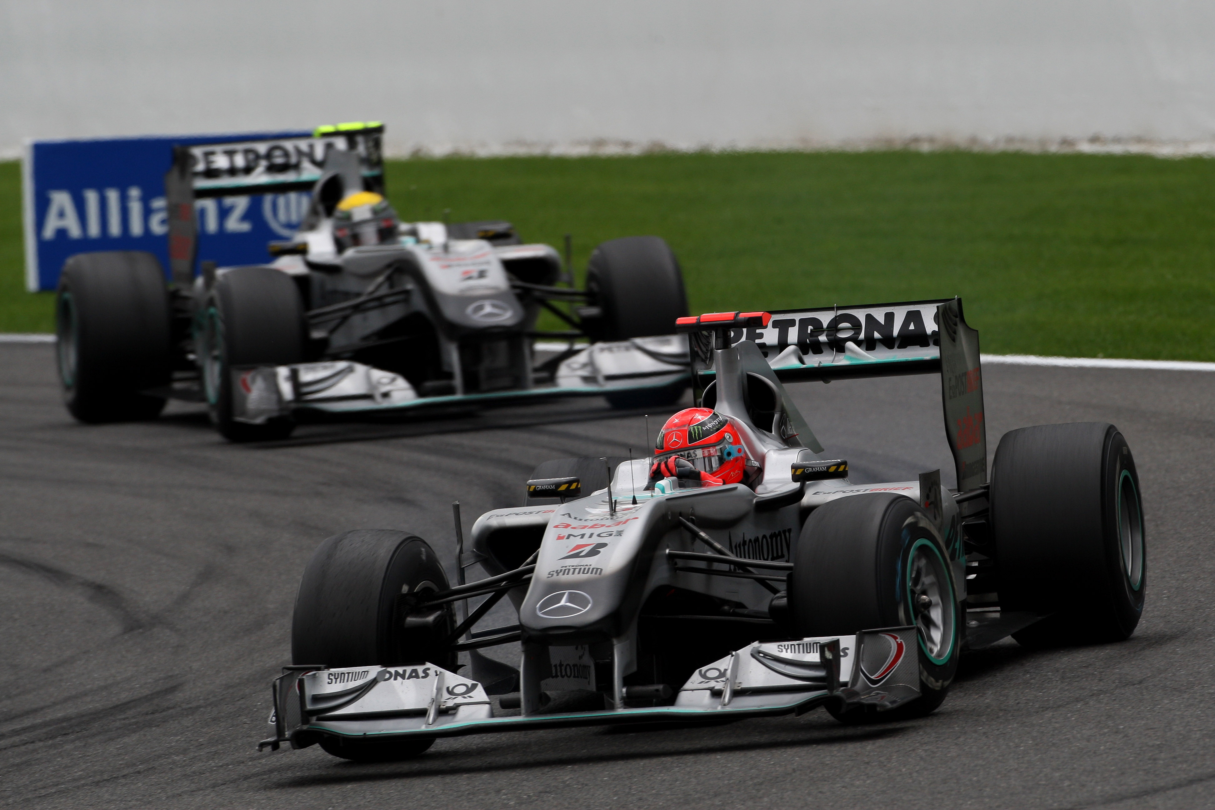 MIchael Schumacher Mercedes Belgian Grand Prix Spa 2010