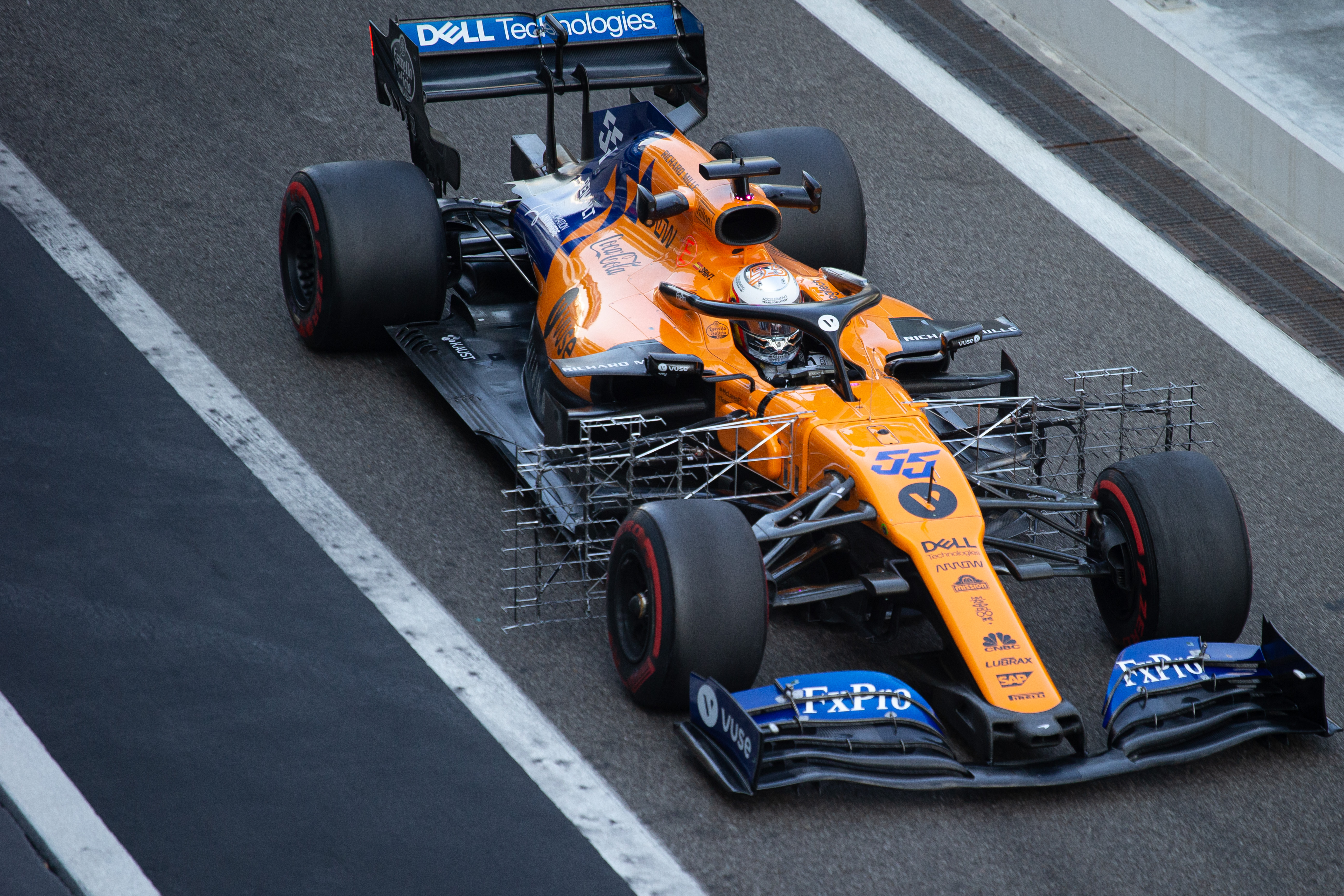 Carlos Sainz Jr McLaren F1 testing 2019 Abu Dhabi