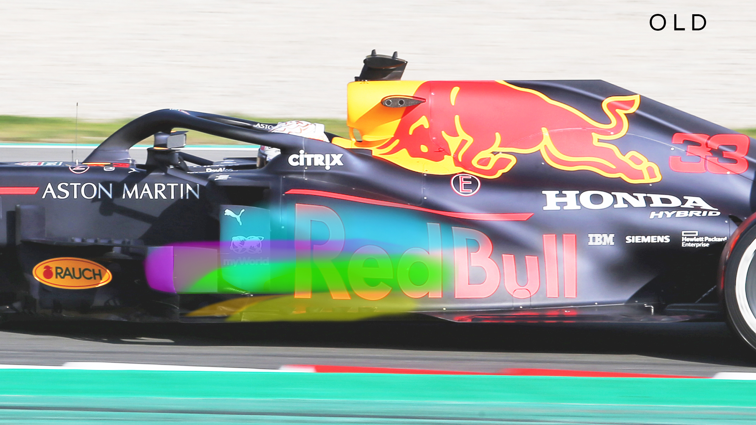 Red Bull F1 testing Barcelona 2020 bargeboard