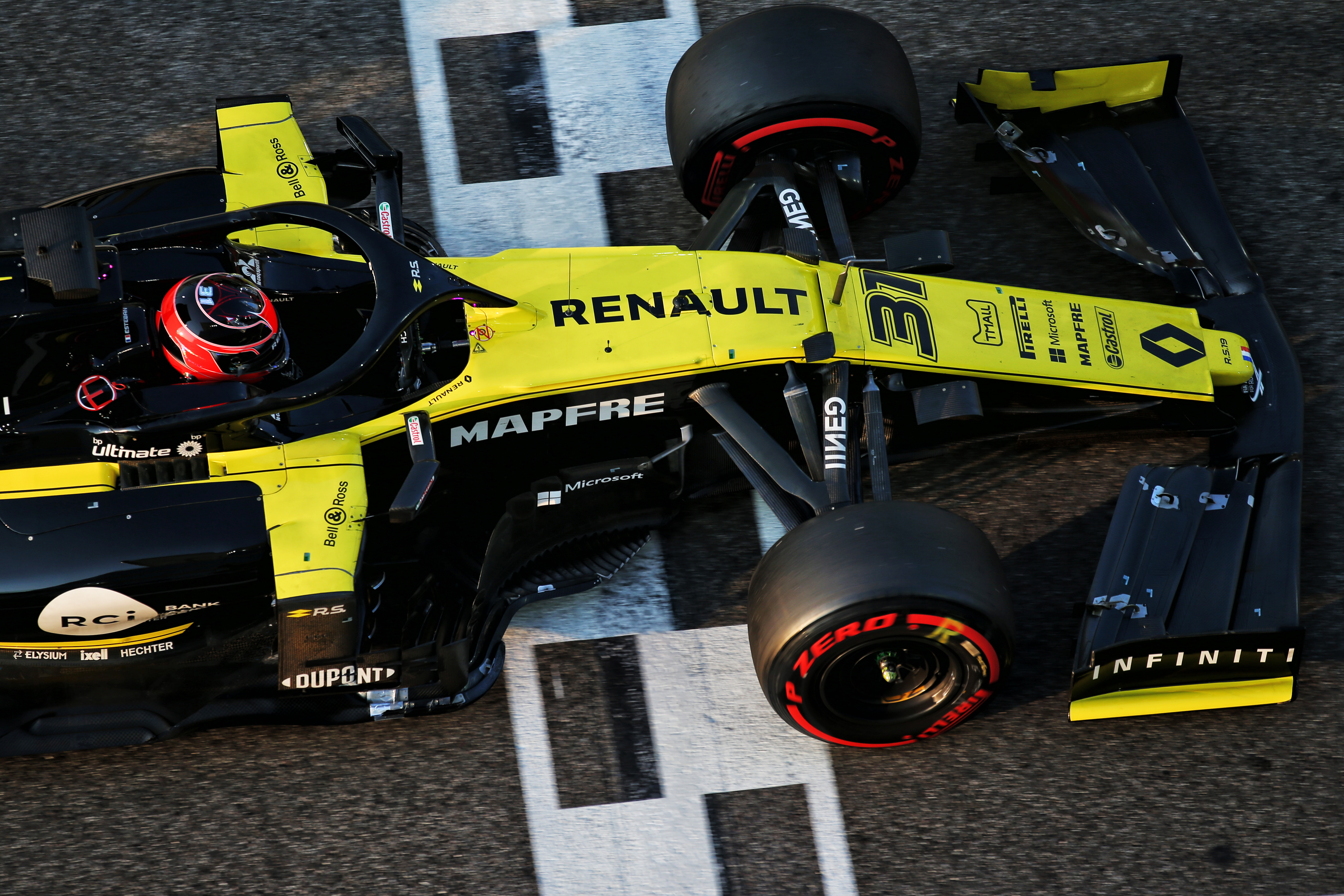 Ocon Abu Dhabi Renault test F1 2019