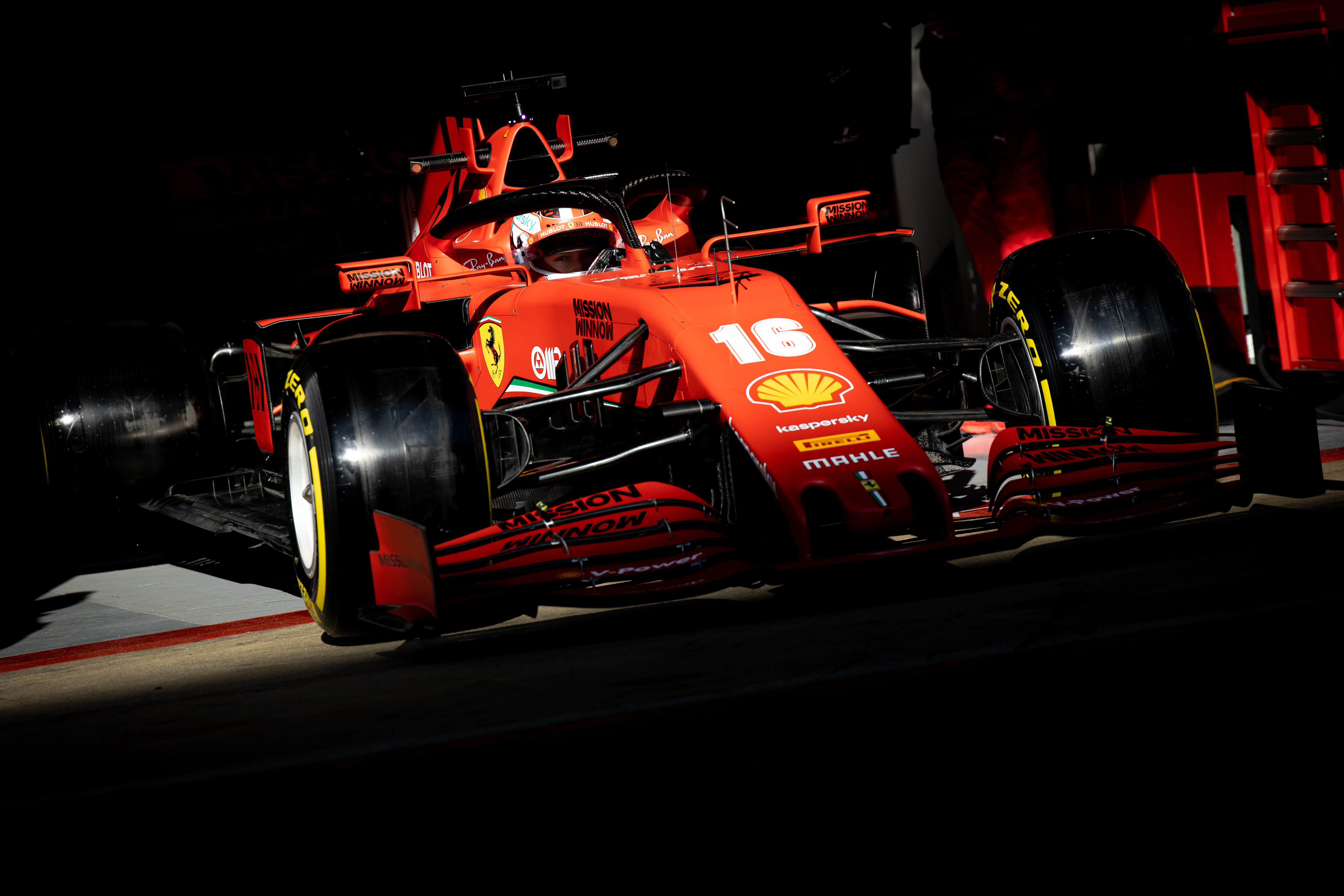 Charles Leclerc Ferrari Barcelona F1 testing 2020