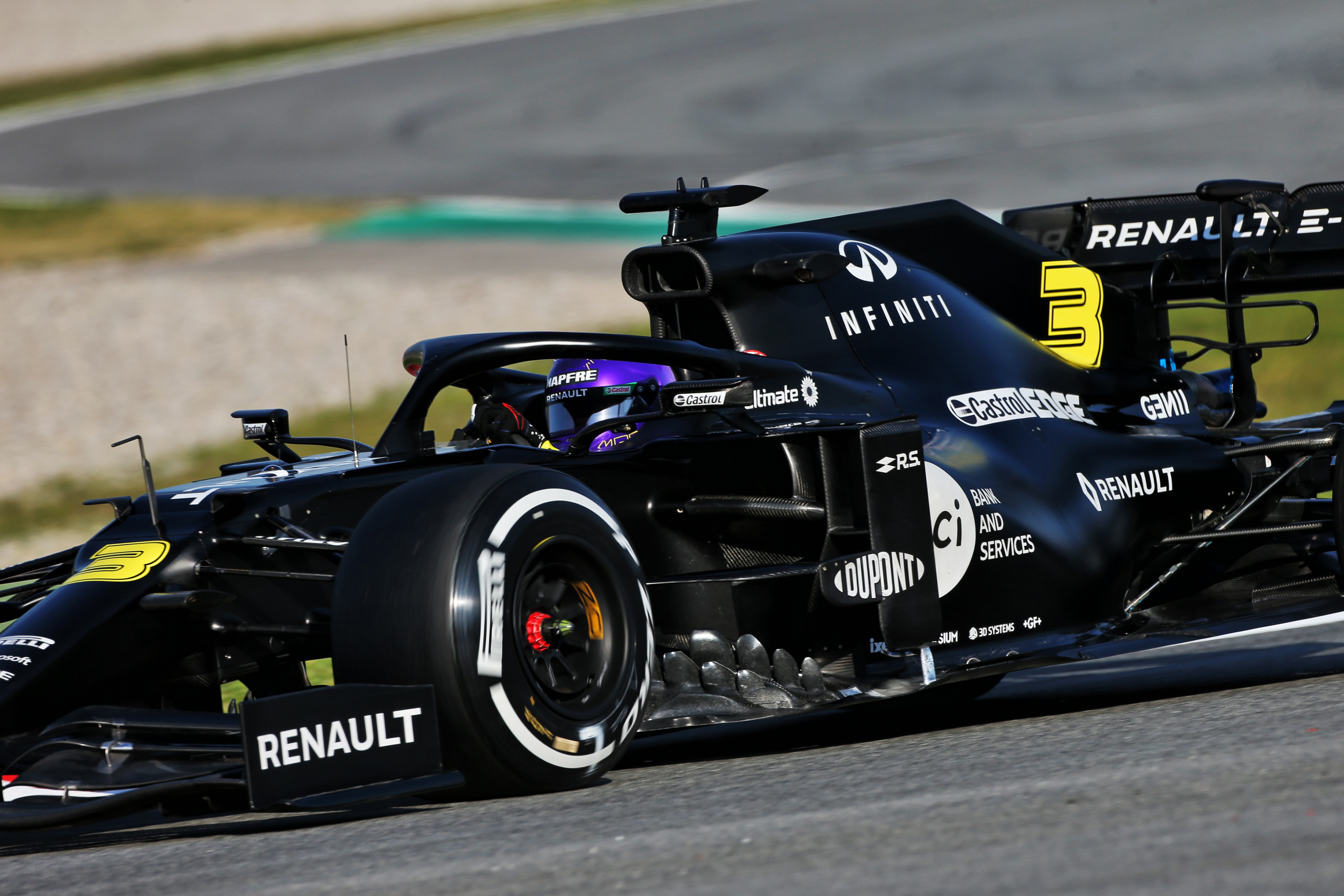 Daniel Ricciardo Renault F1 testing Barcelona 2020