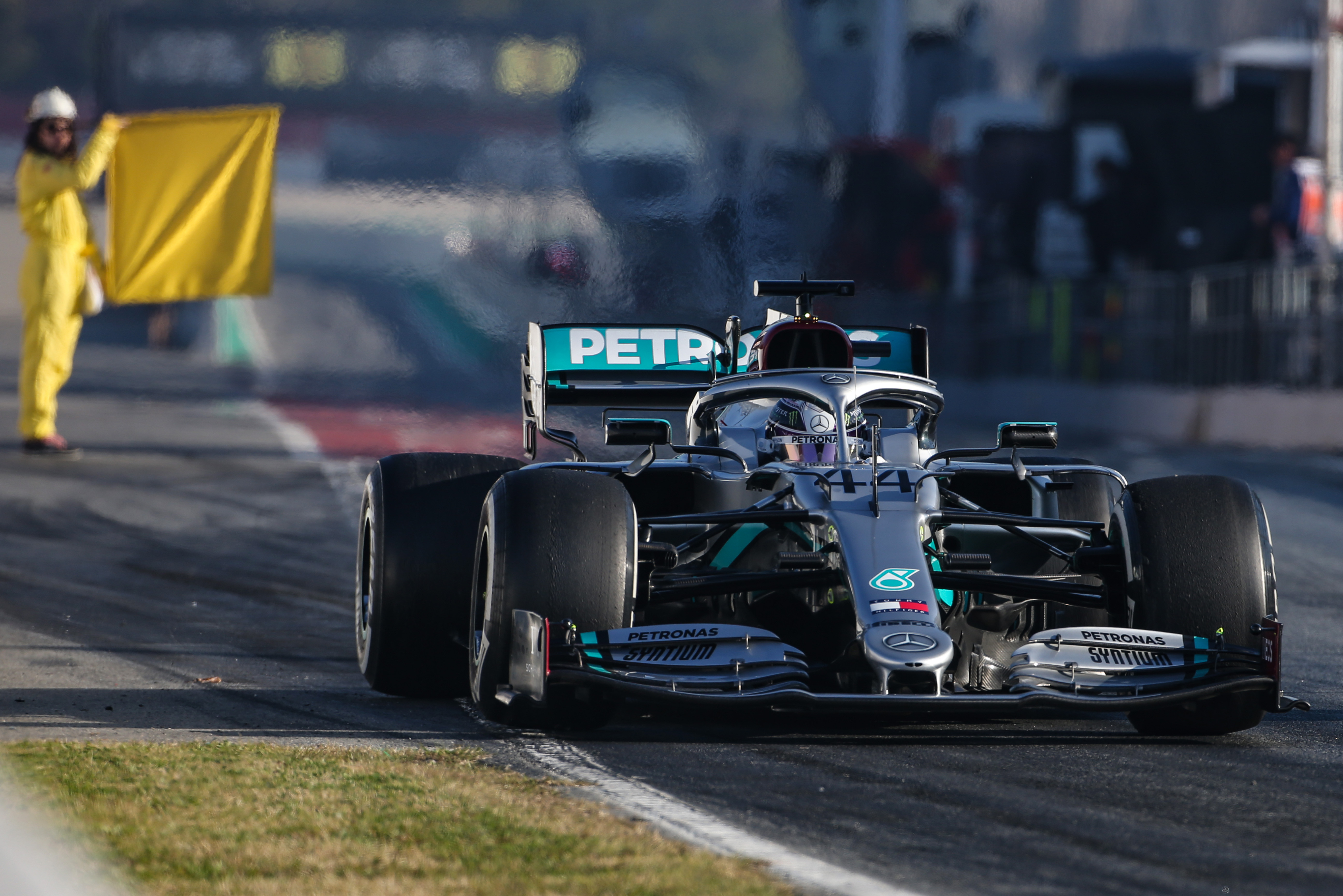 Lewis Hamilton Mercedes F1 testing Barcelona 2020 