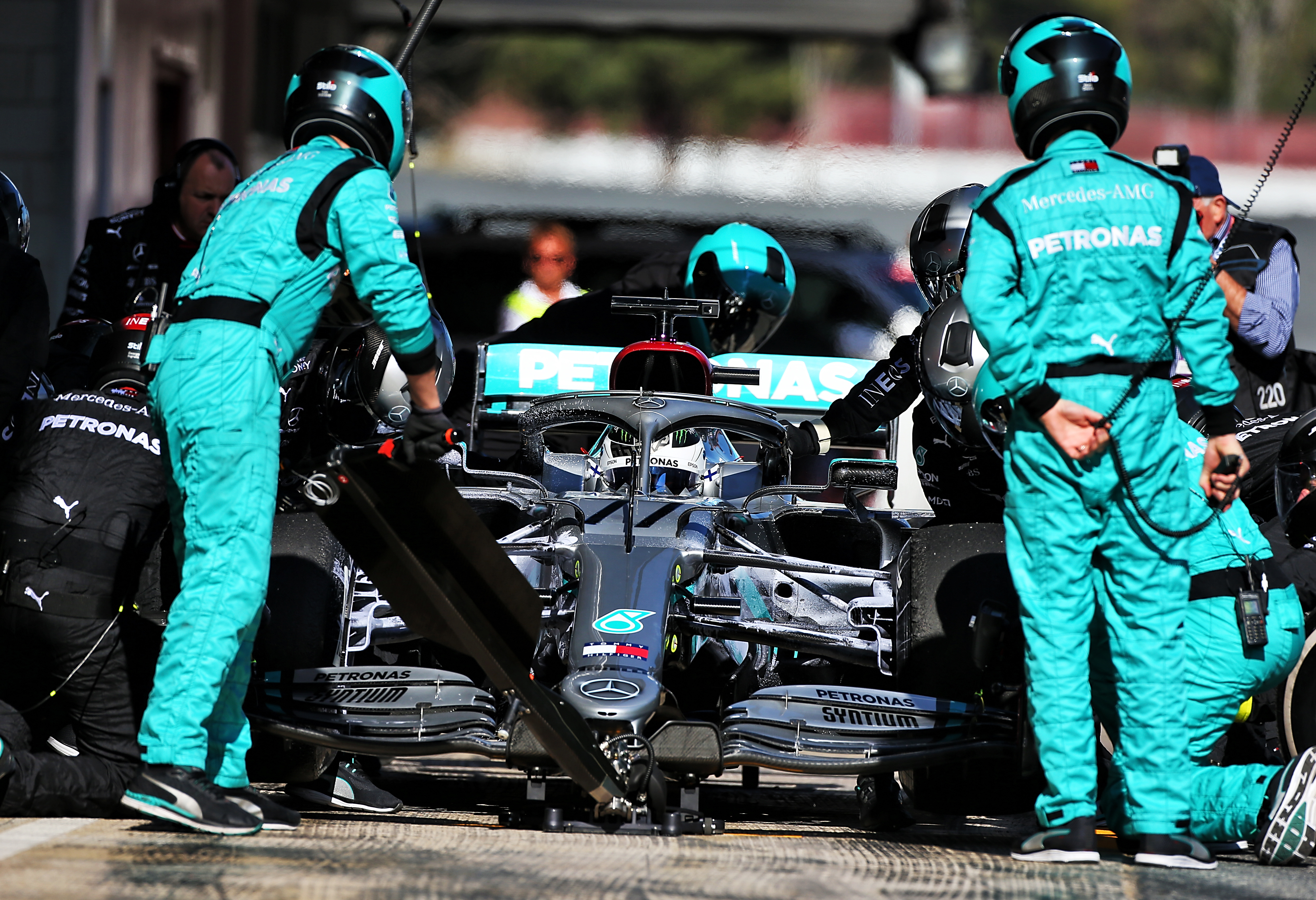 Valtteri Bottas Mercedes F1 testing Barcelona 2020