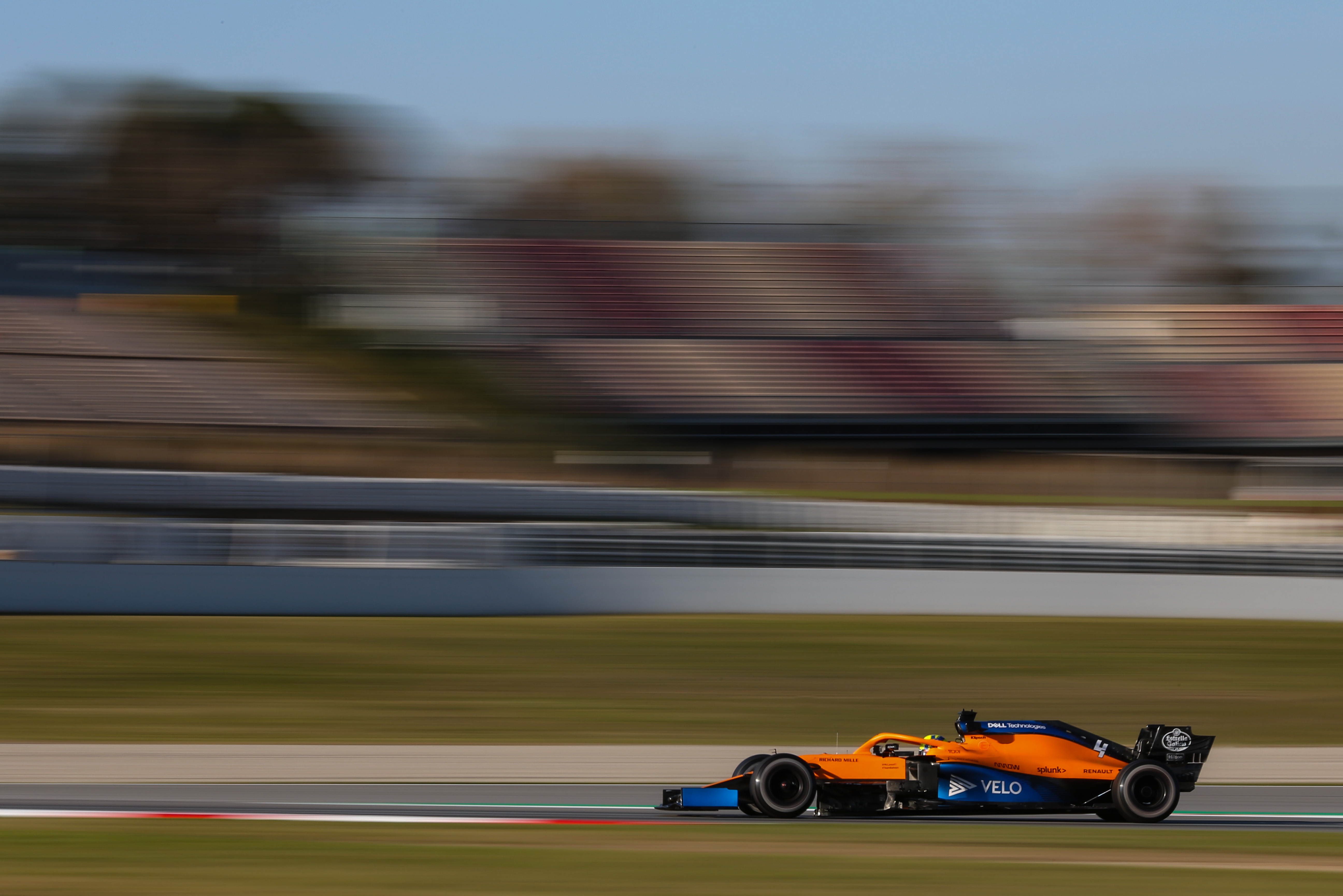 Lando Norris McLaren F1 testing Barcelona 2020