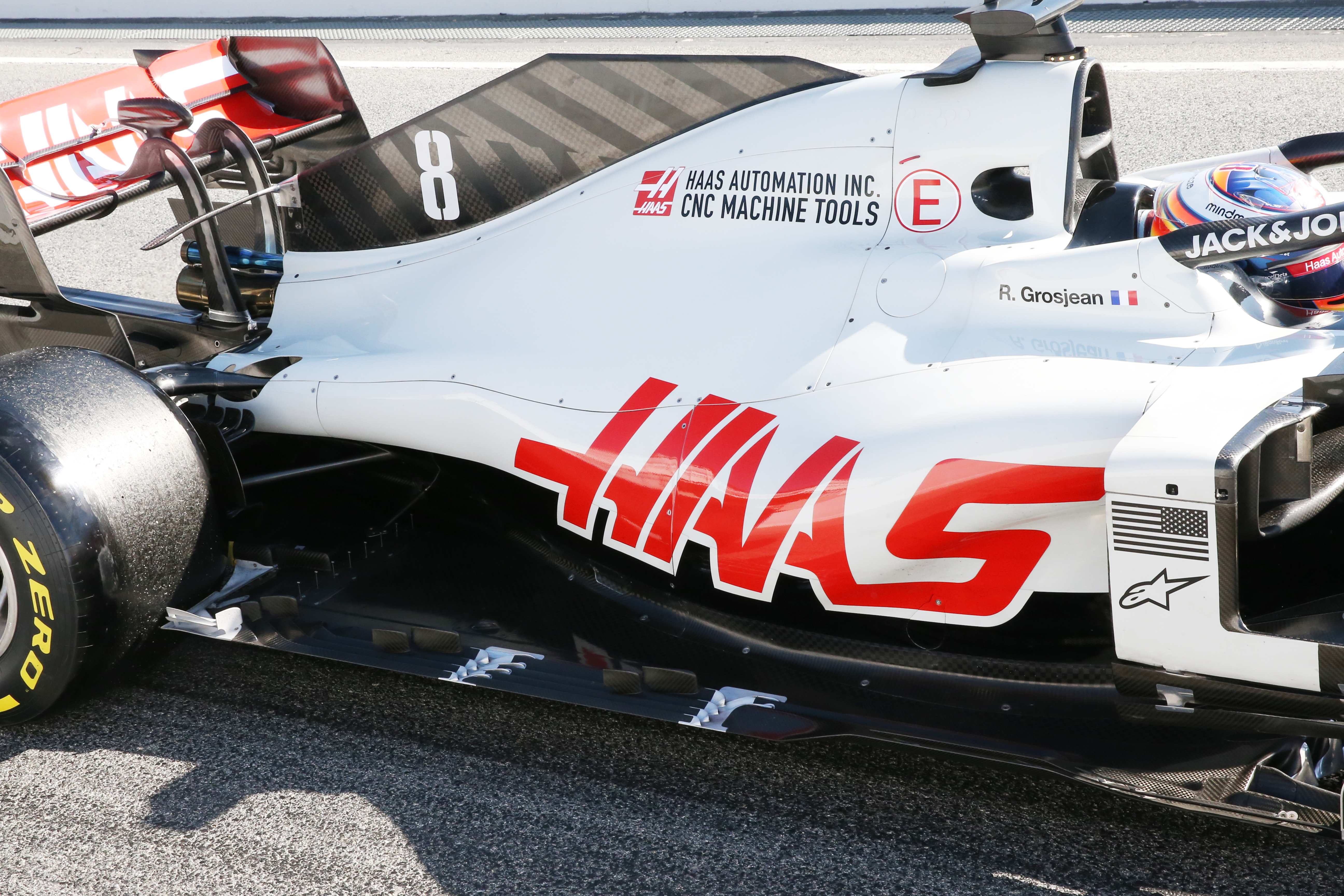 Haas F1 testing Barcelona 2020