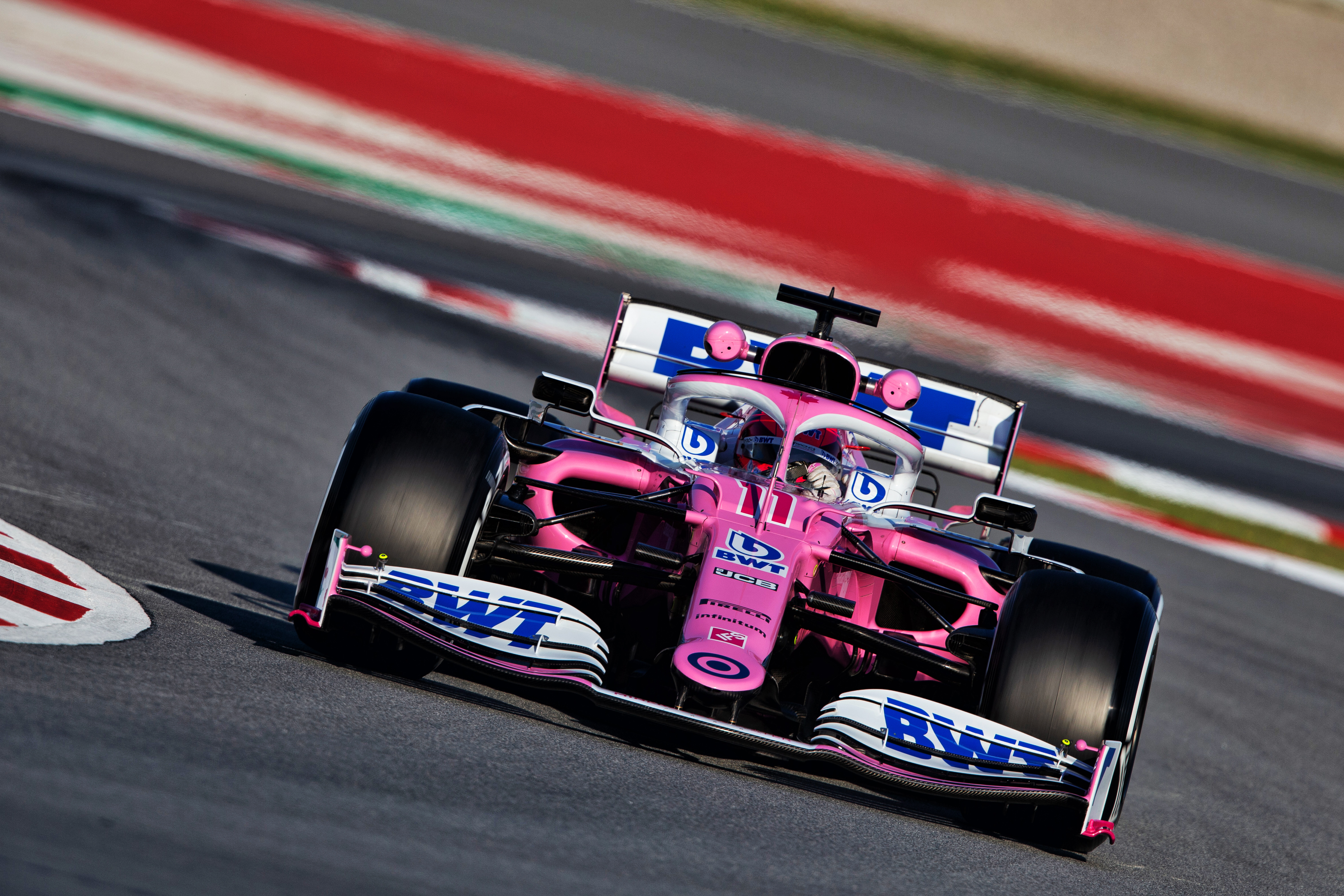 Sergio Perez Racing Point Barcelona F1 testing 2020