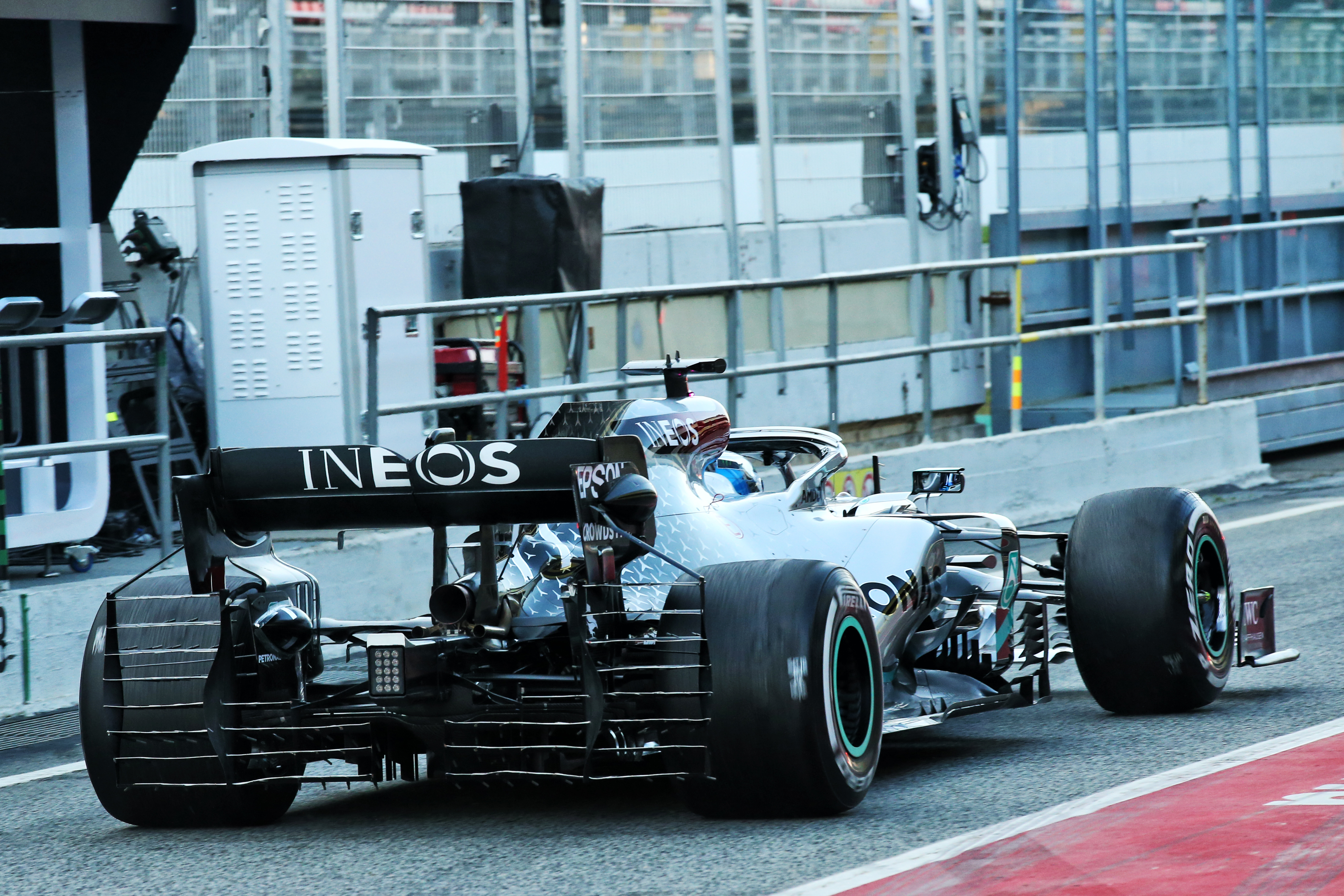 Valtteri Bottas Mercedes F1 testing Barcelona 2020