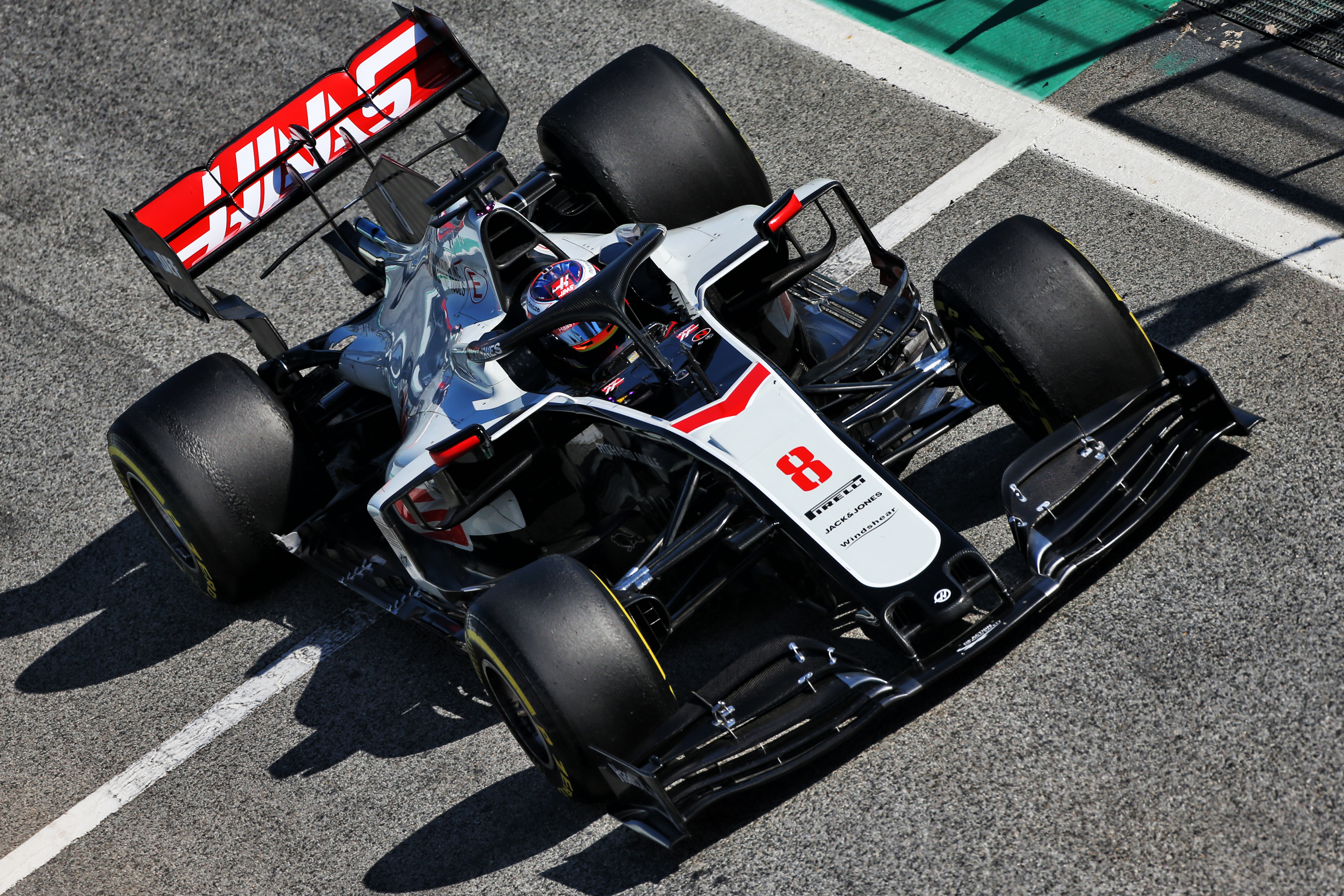 Romain Grosjean Haas Barcelona F1 testing 2020