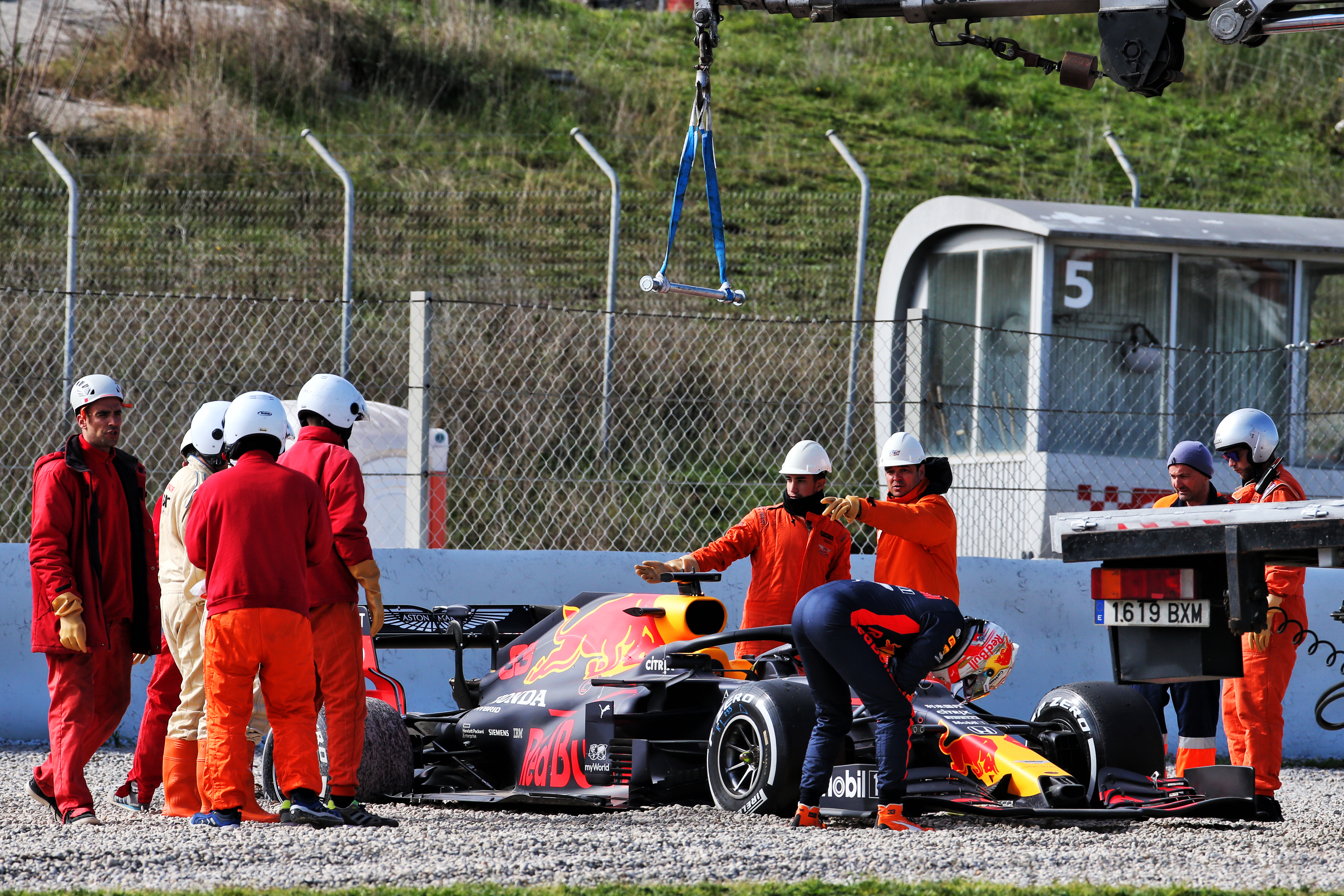 Max Verstappen spin Barcelona F1 testing 2020