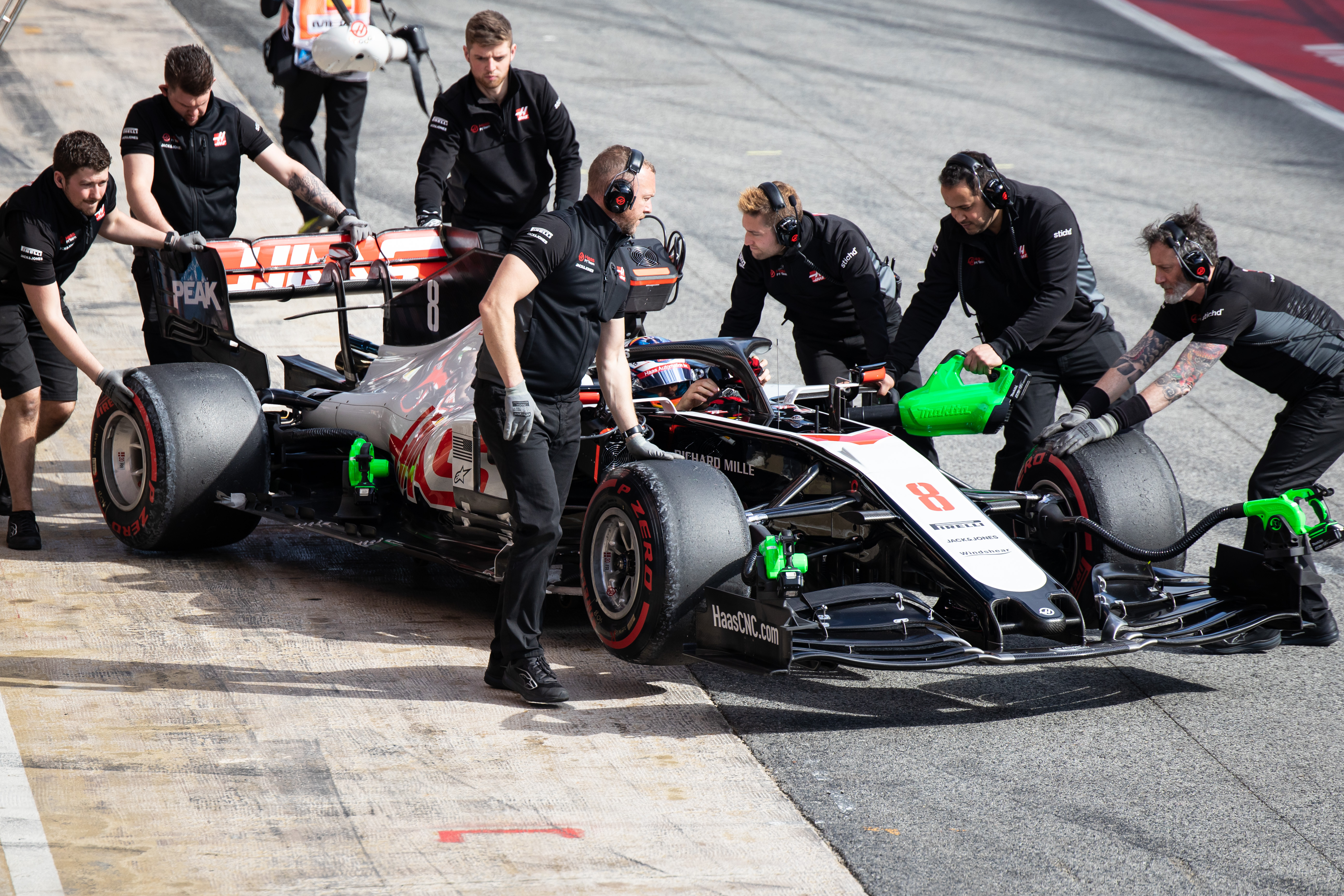 Haas F1 testing Barcelona 2020