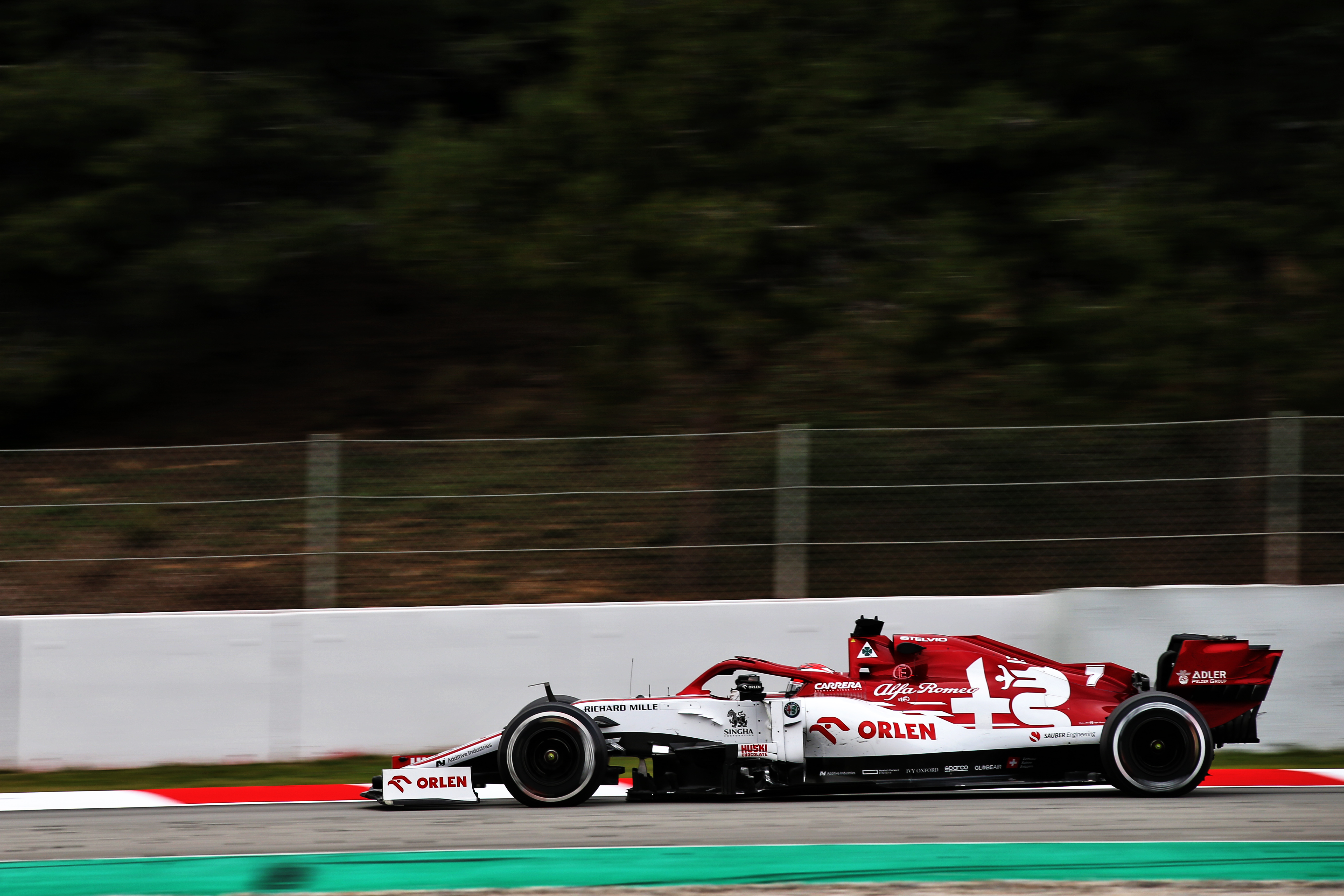 Alfa Romeo F1 testing Barcelona 2020