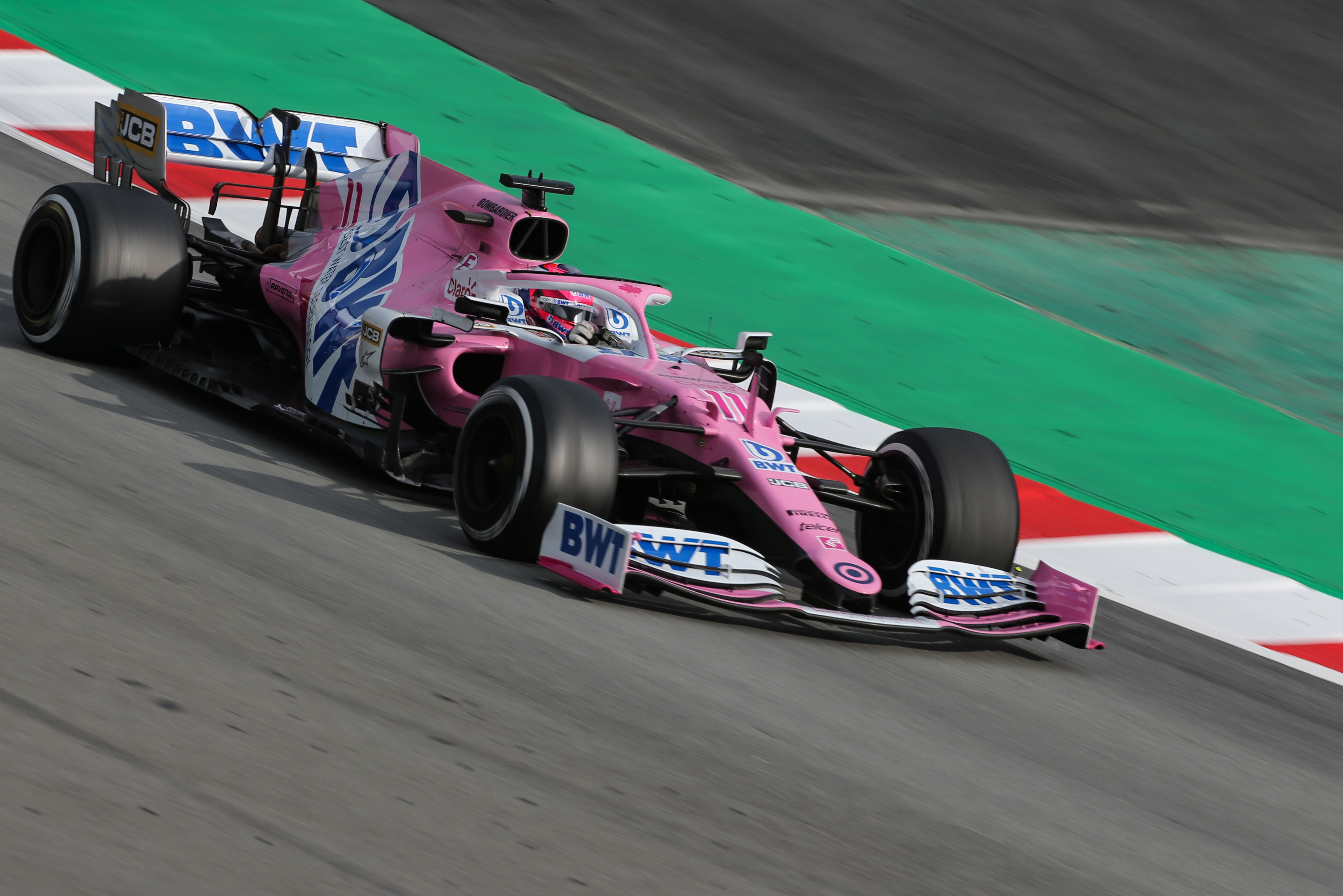 Sergio Perez Racing Point Barcelona F1 testing 2020