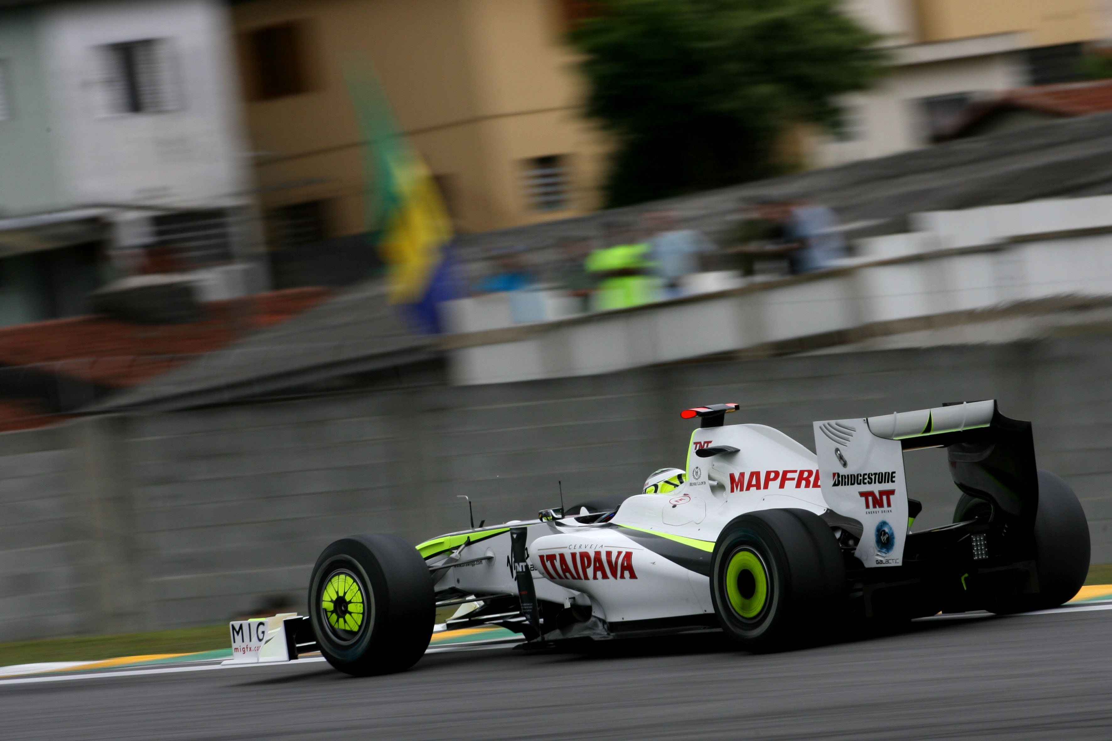 Jenson Button Brawn Brazilian Grand Prix 2009 Interlagos