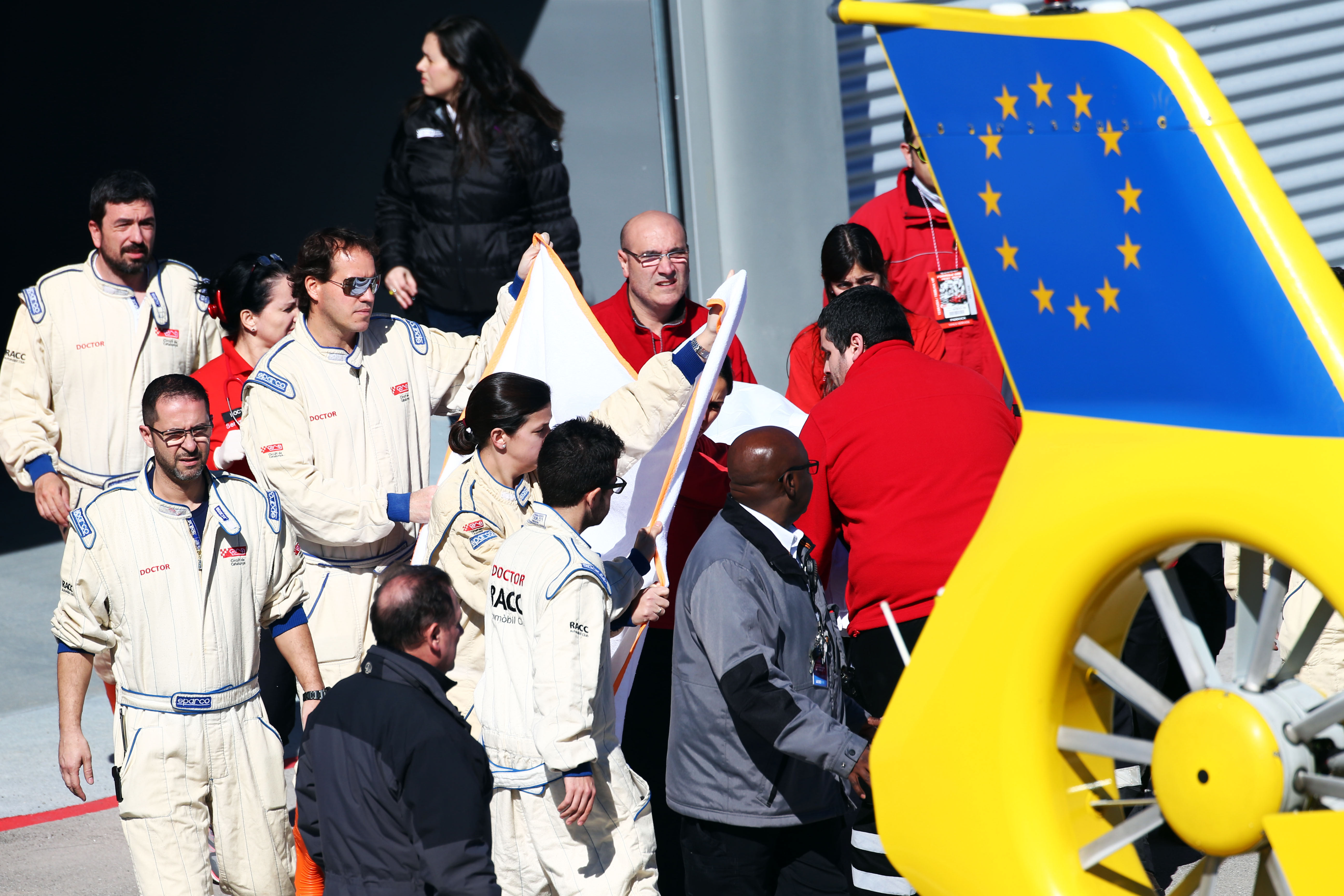 Fernando Alonso medical helicopter