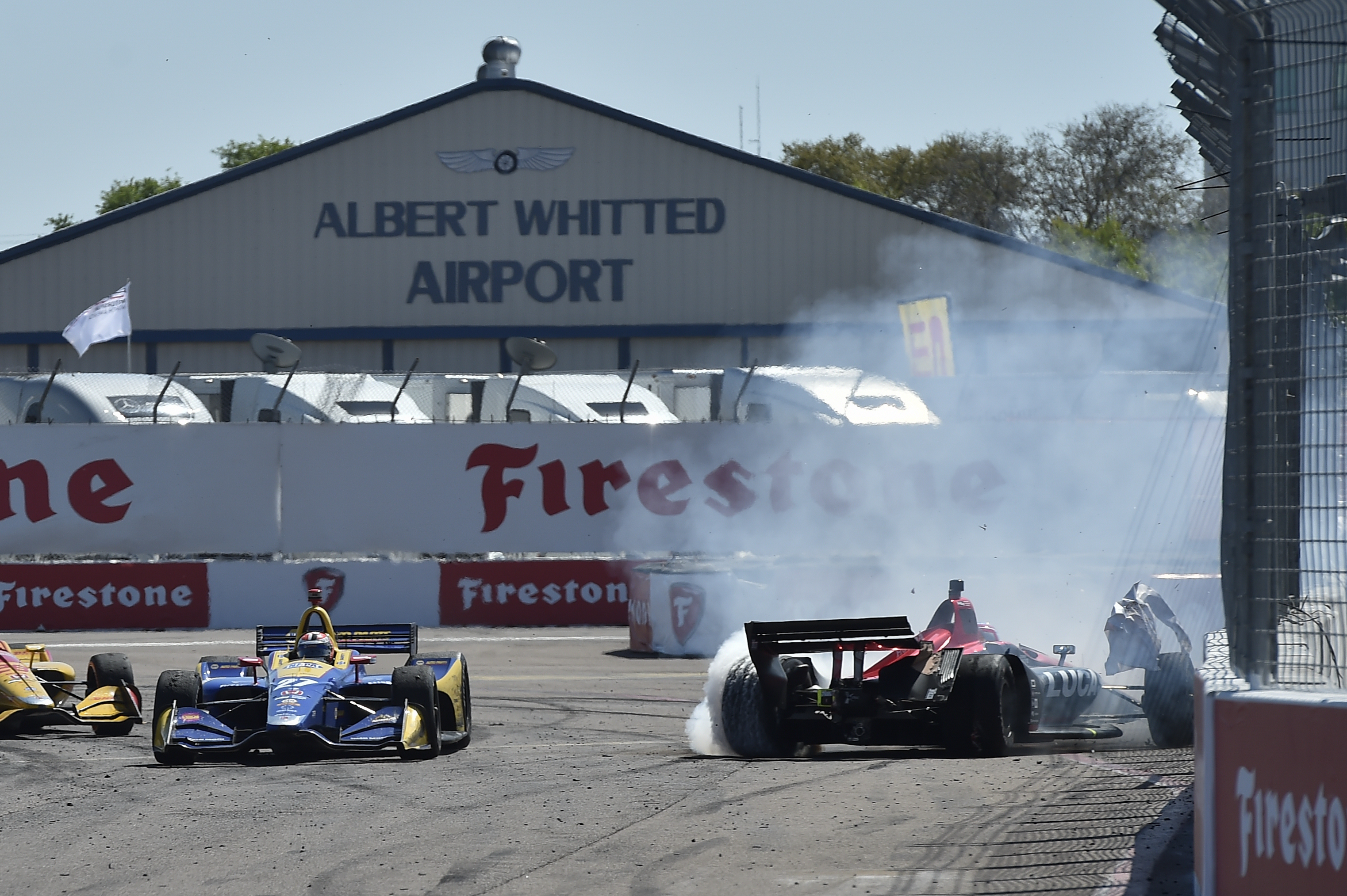 Alexander Rossi Robert Wickens collision St Petersburg IndyCar 2018