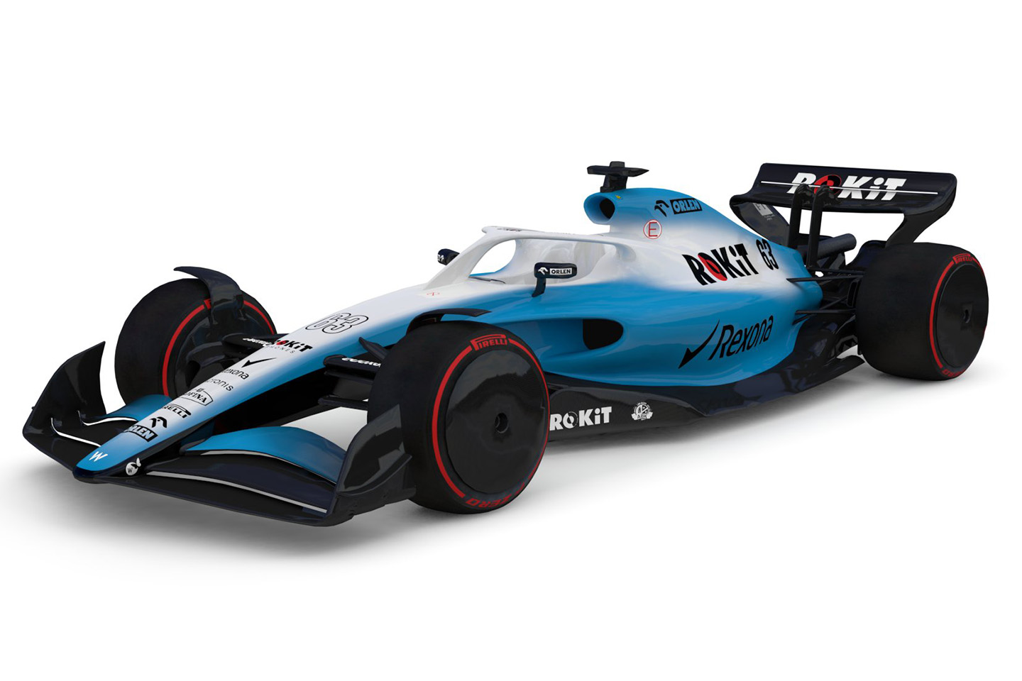 Williams 2021 F1 car mock-up