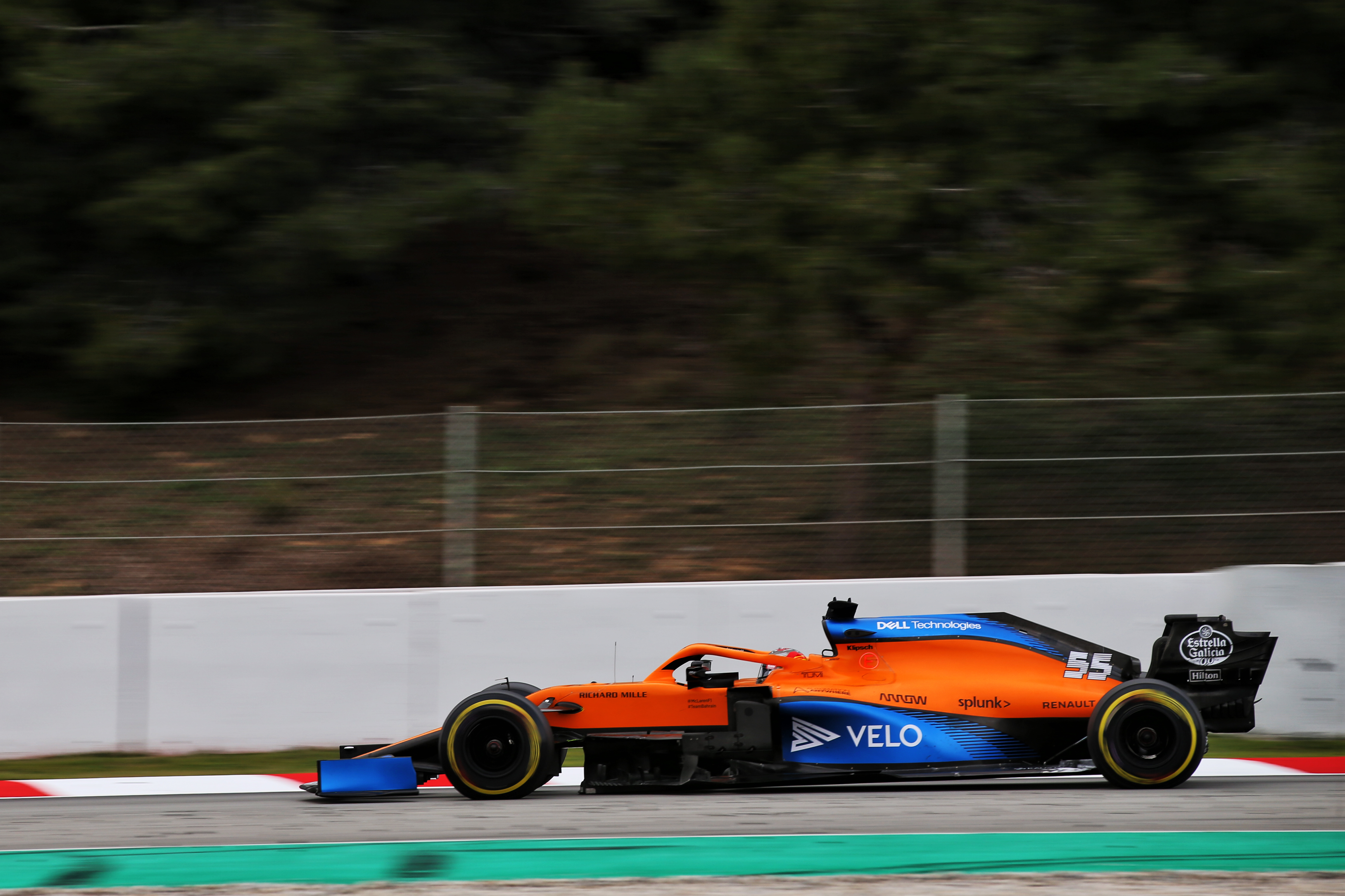 Carlos Sainz Jr McLaren F1 MCL35 testing Barcelona 2020